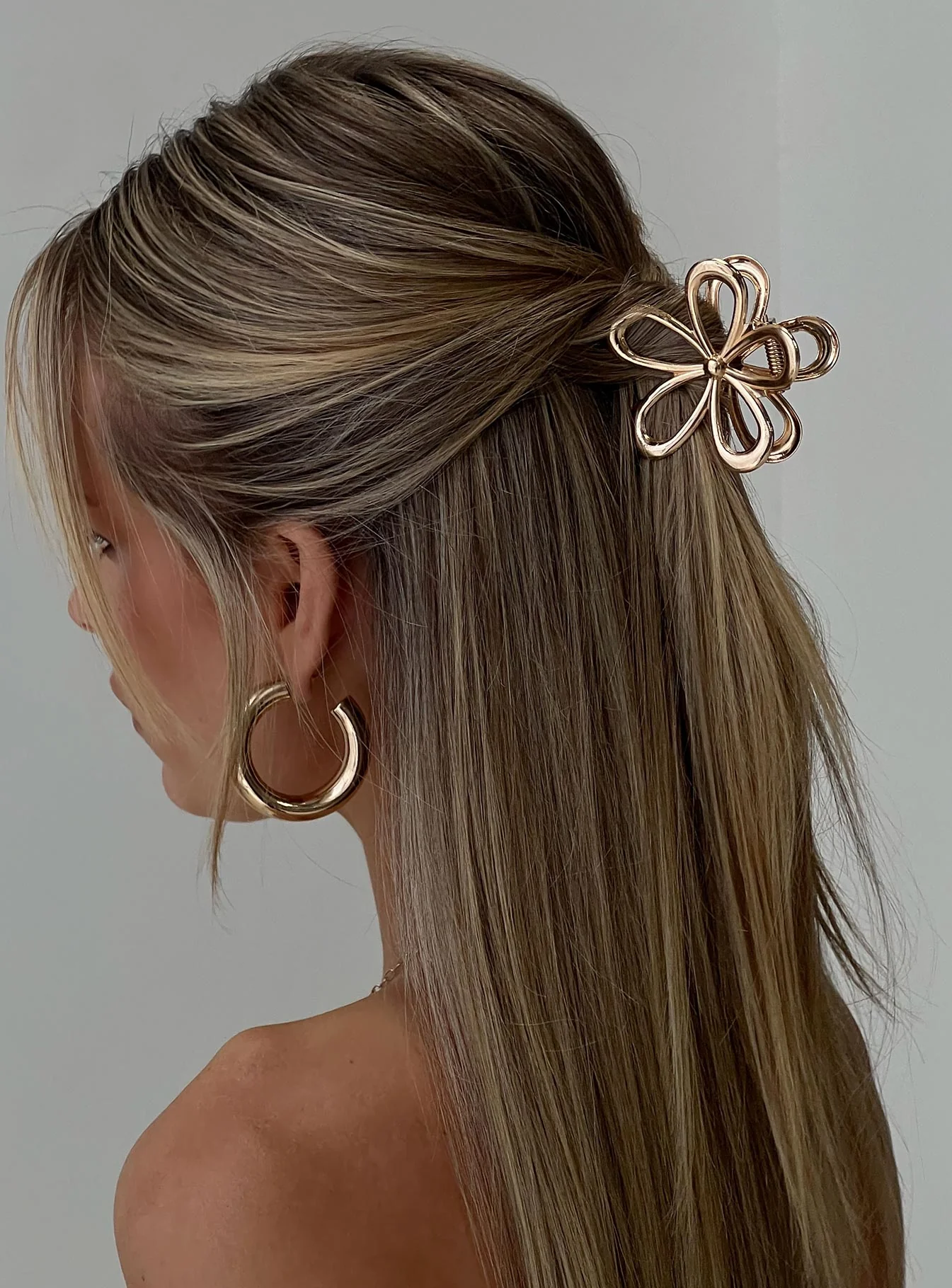 Beija Flower Hair Clip Gold