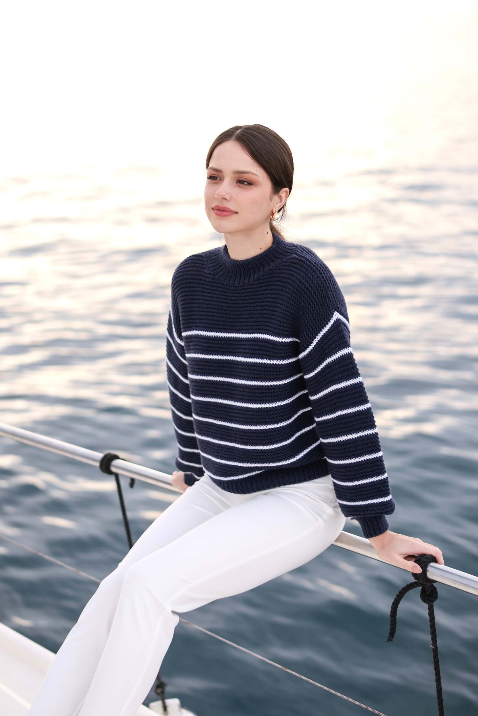Marine Merino Wool Sweater