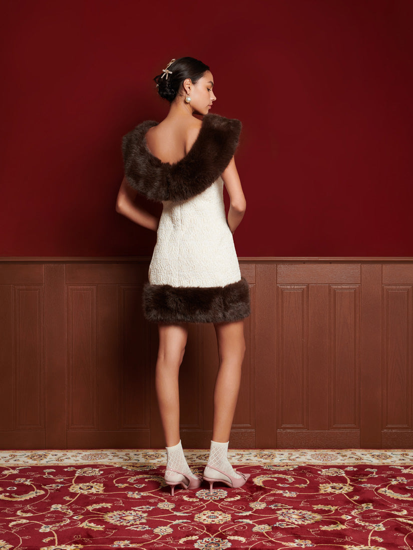 Sculpture Jacquard Mini Dress