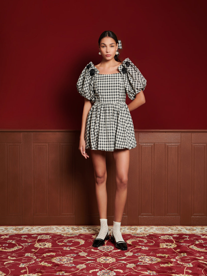 Thelma Check Mini Dress