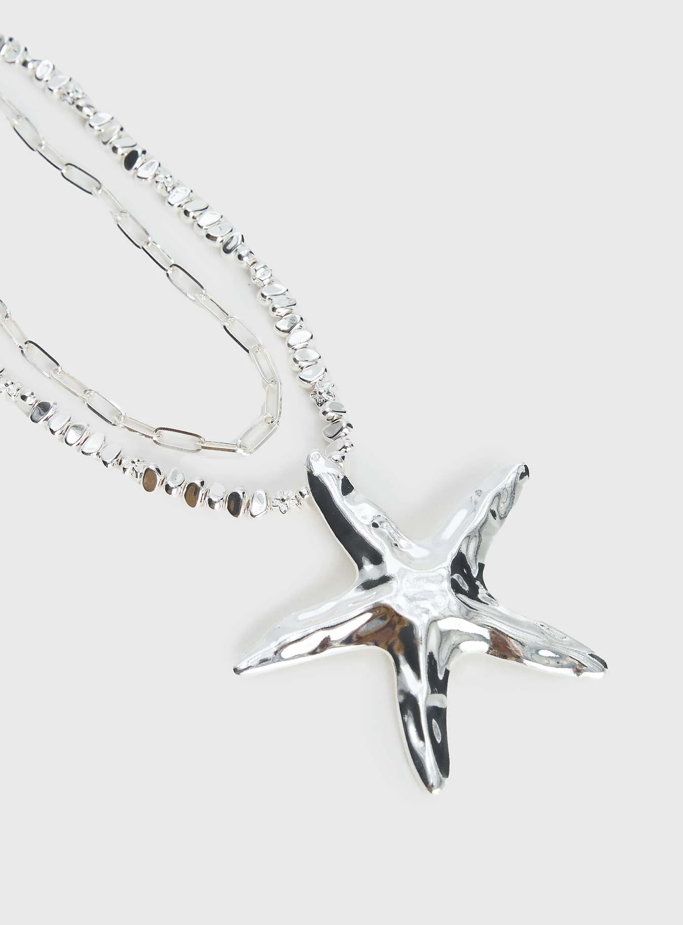 Covey Necklace Set Silver