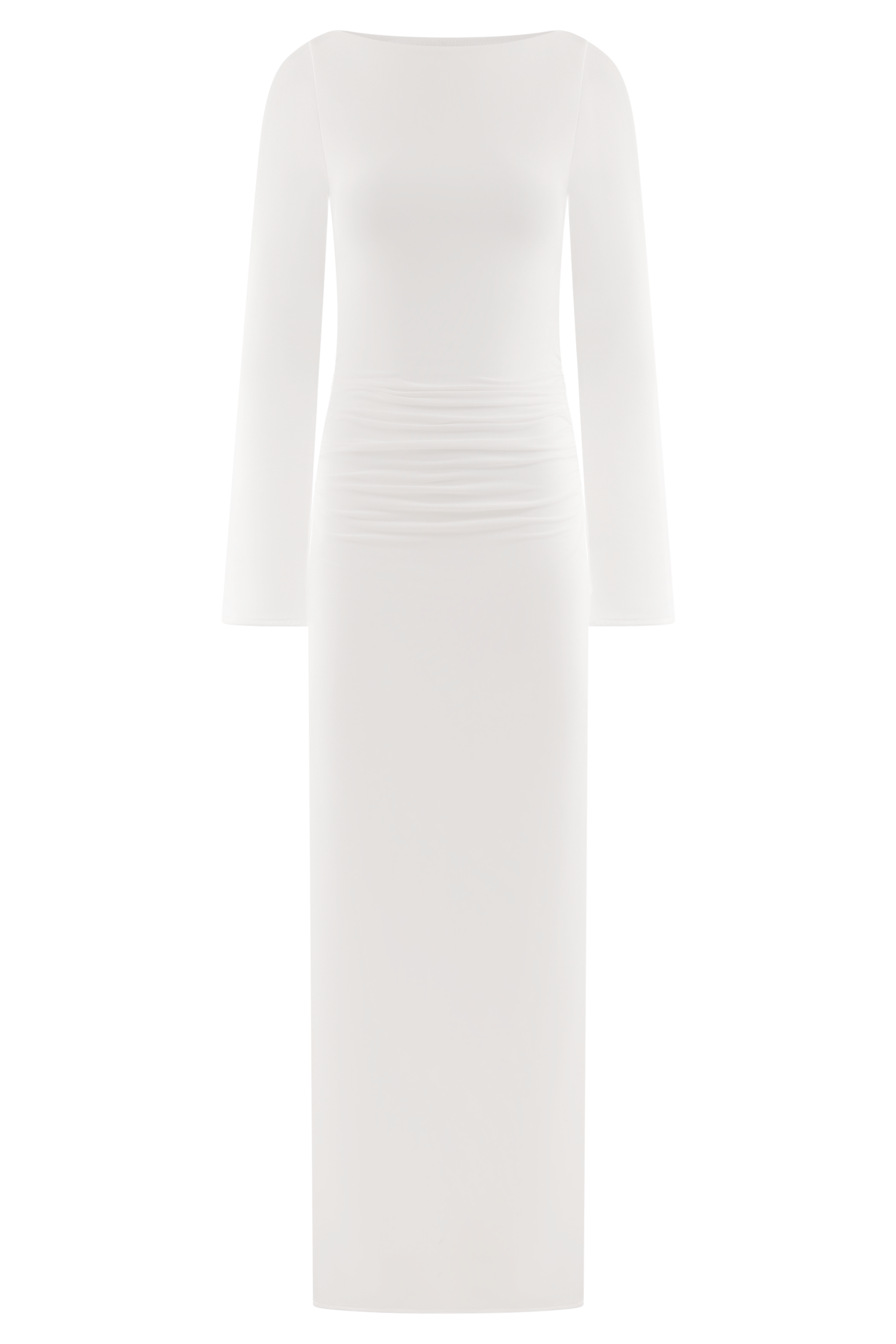 Vienna Slinky Cut Out Maxi Dress - White