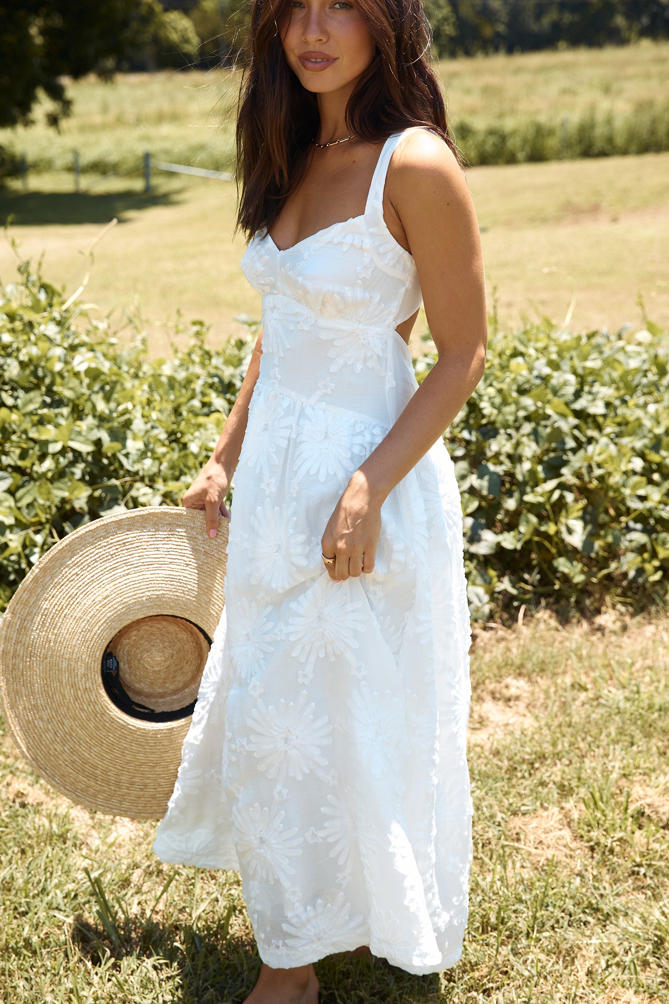 Porcelain Princess Maxi Dress White