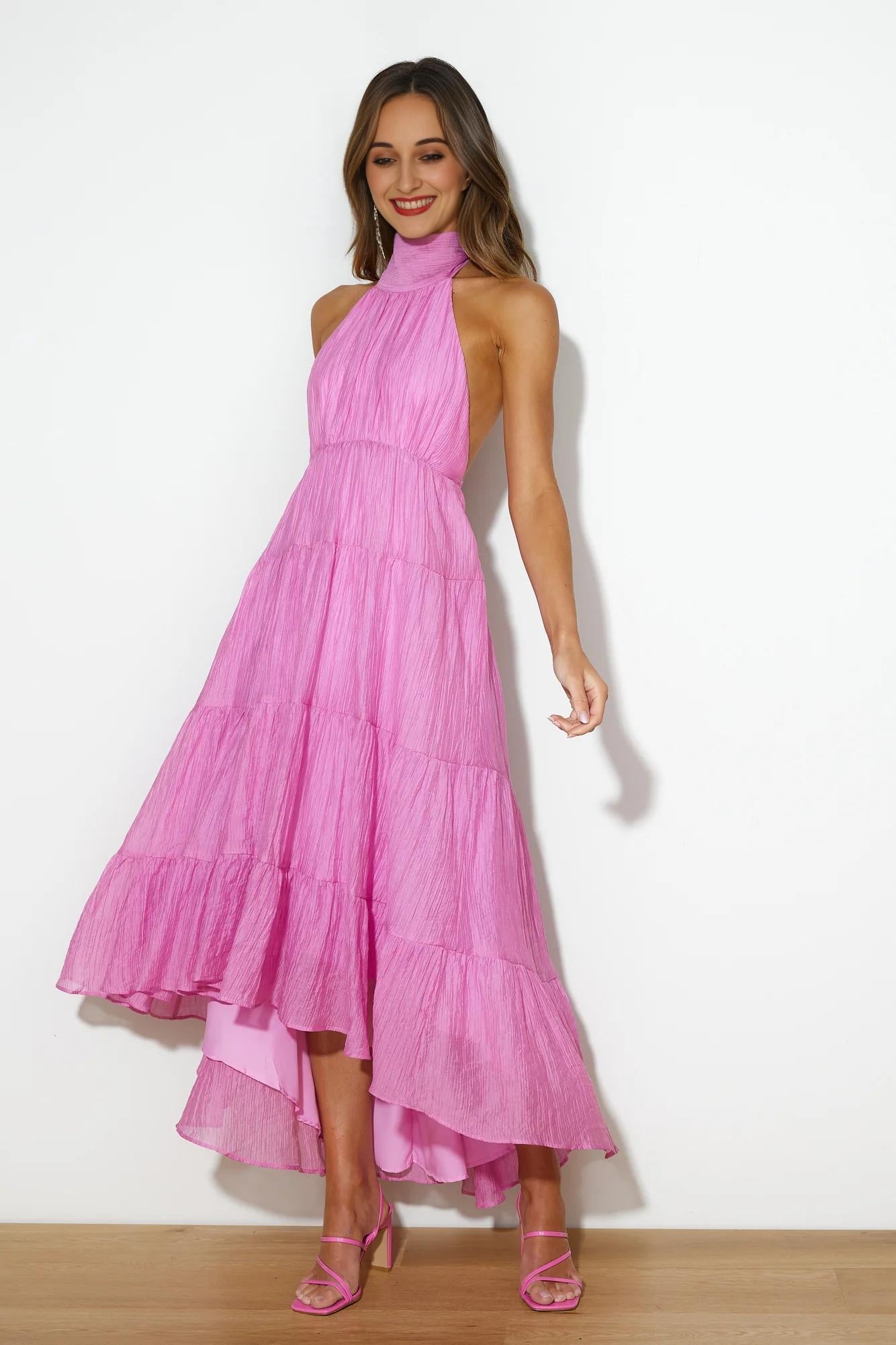 Entrance Is Yours Maxi Dress Pink