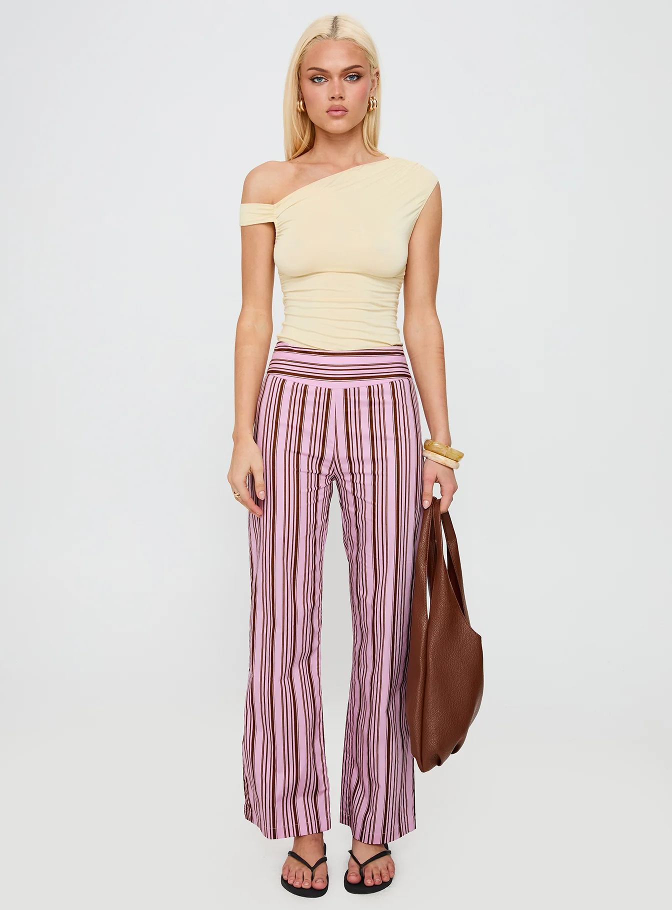 Leocadie Pants Pink Stripe