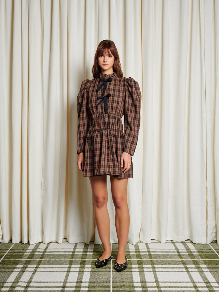 Kyla Check Mini Dress