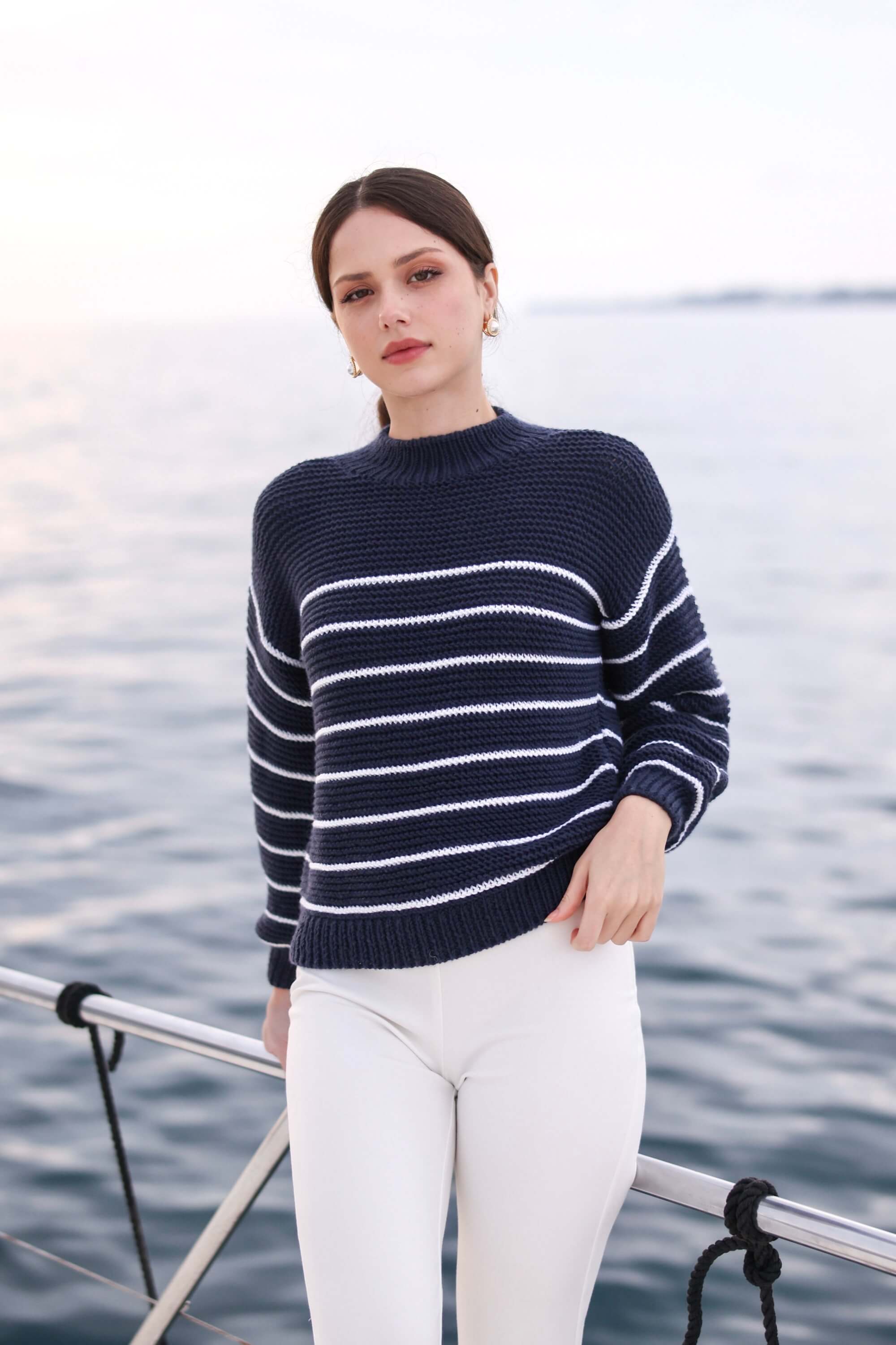 Marine Merino Wool Sweater