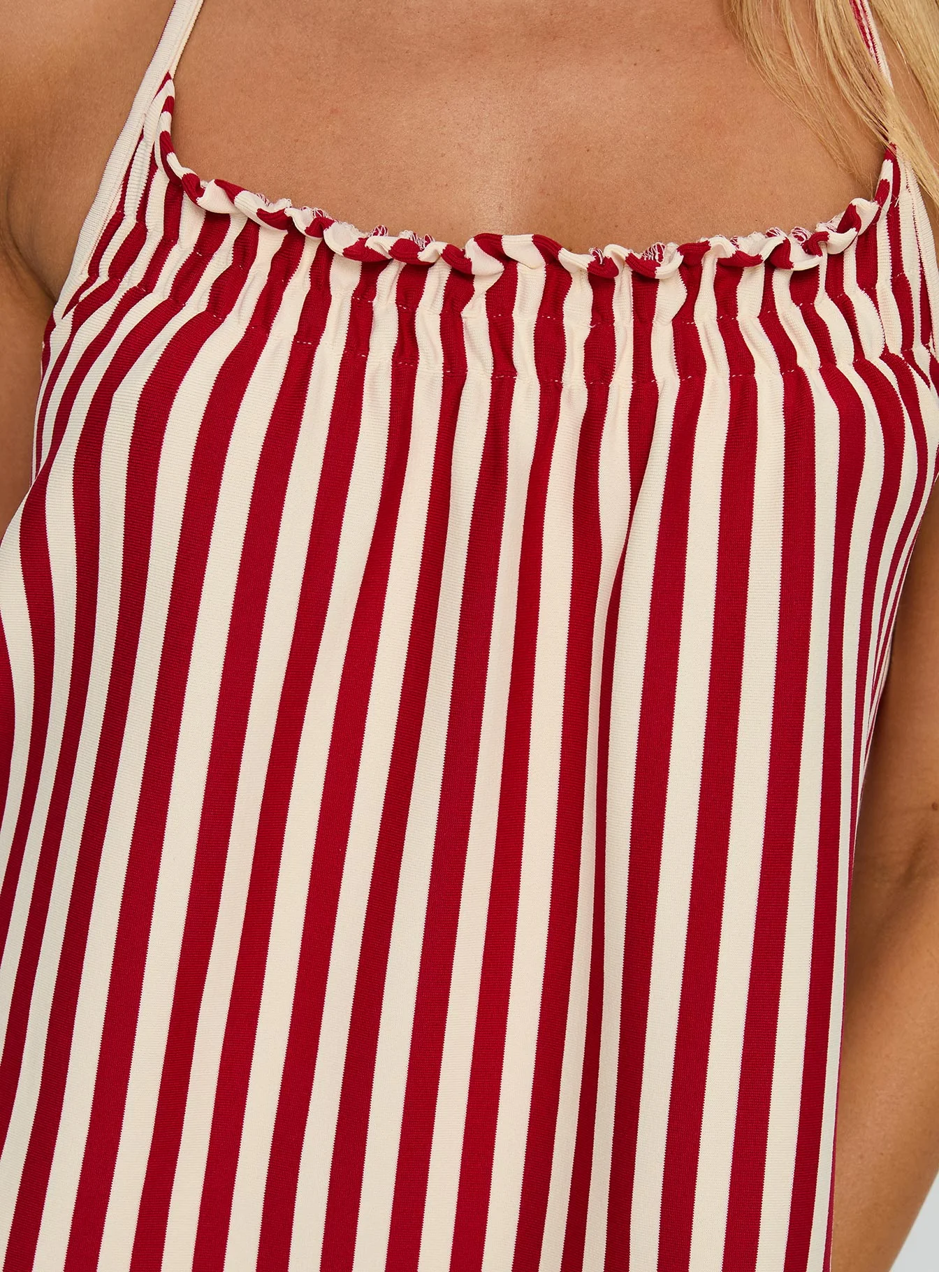 Full Of Flash Top Red Stripe