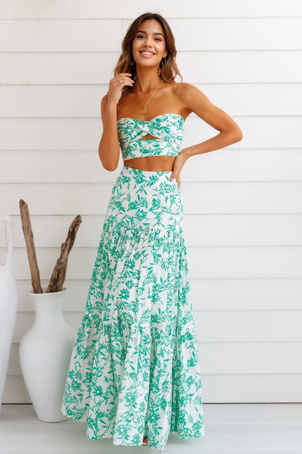 Maxi Skirt Green