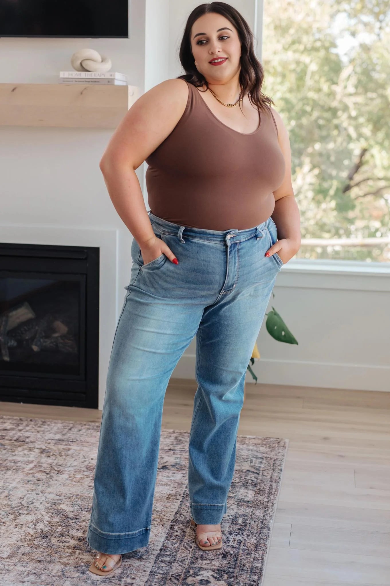 Mid Rise Wide Leg Judy Blue Jeans