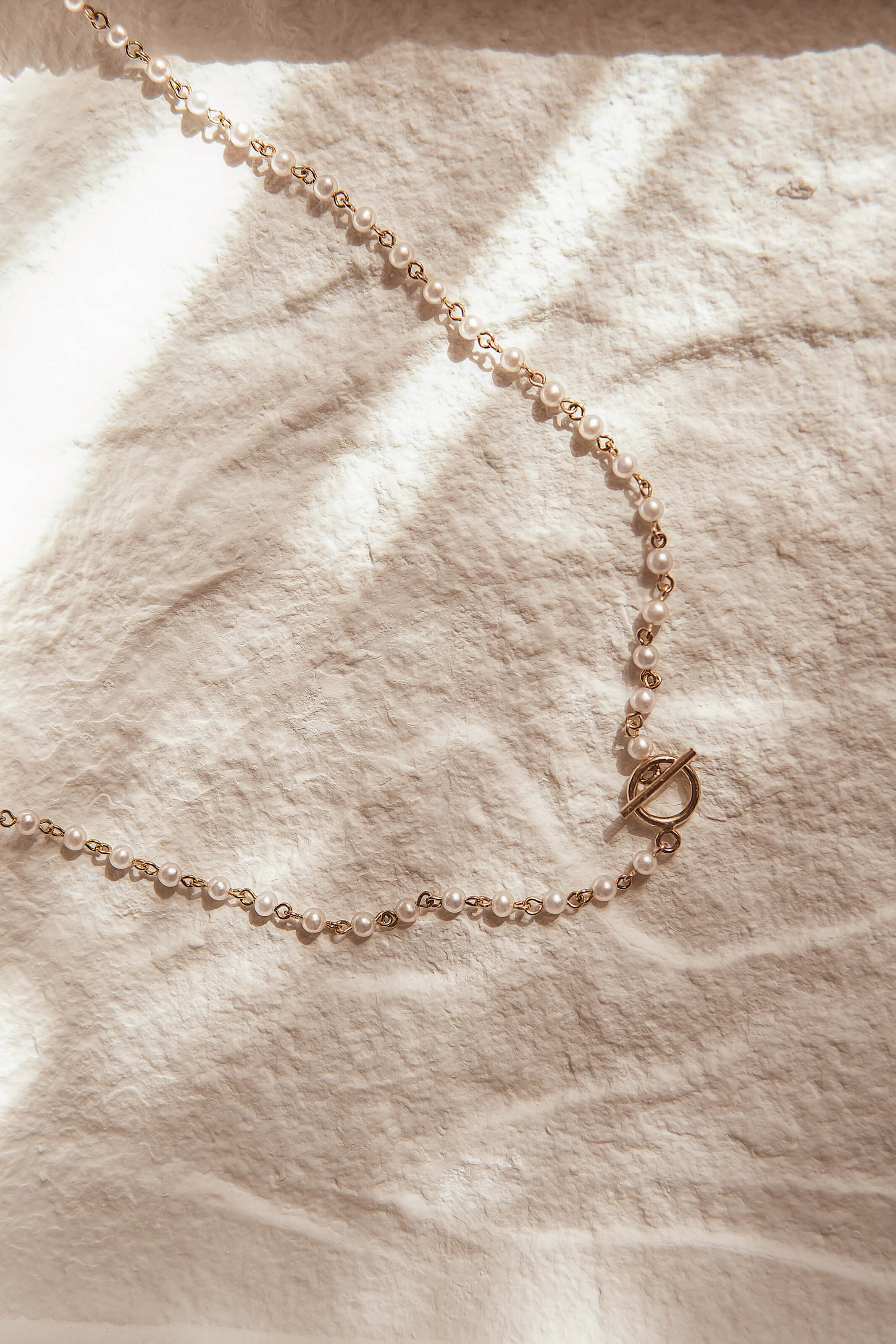 Audrey Pearl Station Necklace