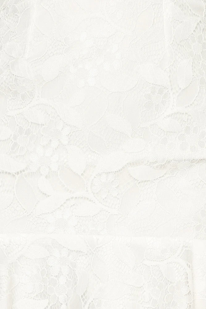 Eyes On You Dress White