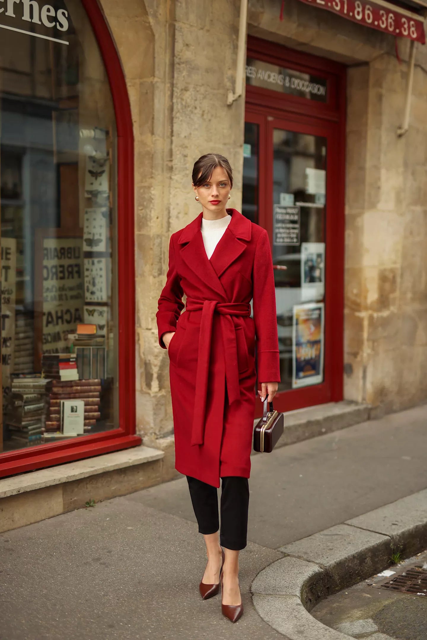 Sabina Cashmere Wool Coat