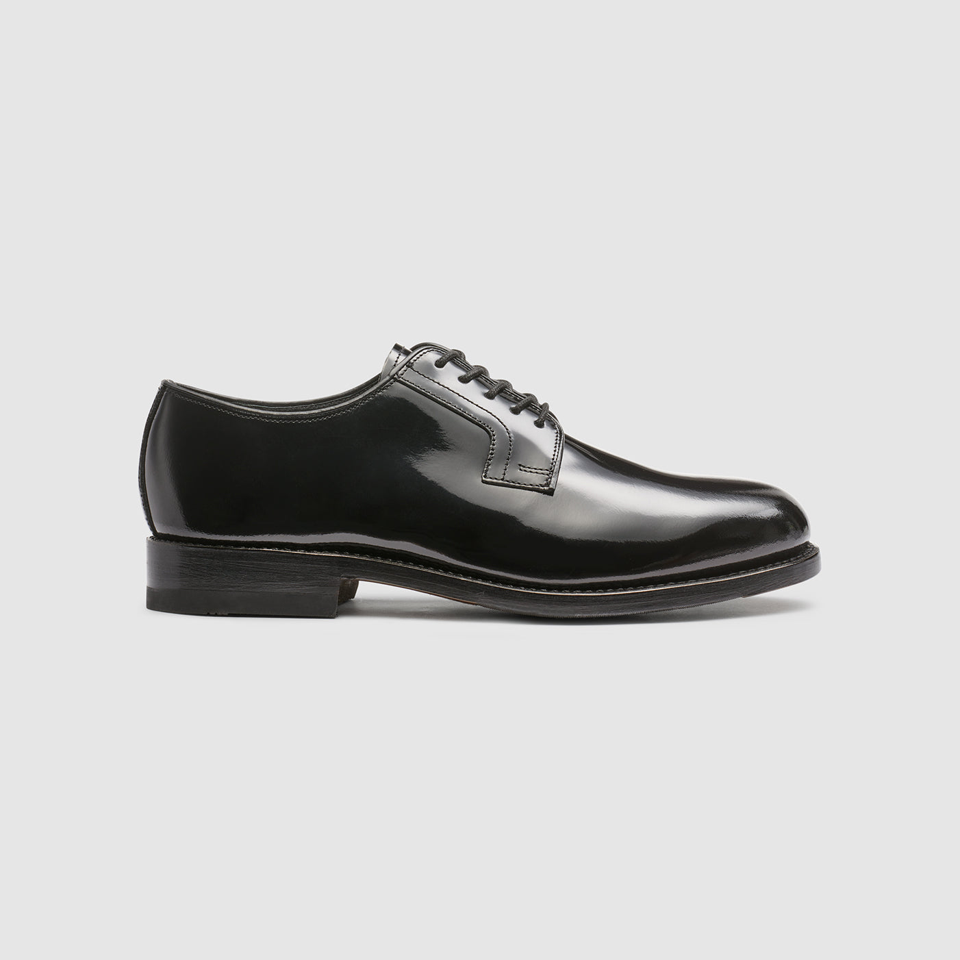MENS PATENT MONOGRAM DERBY