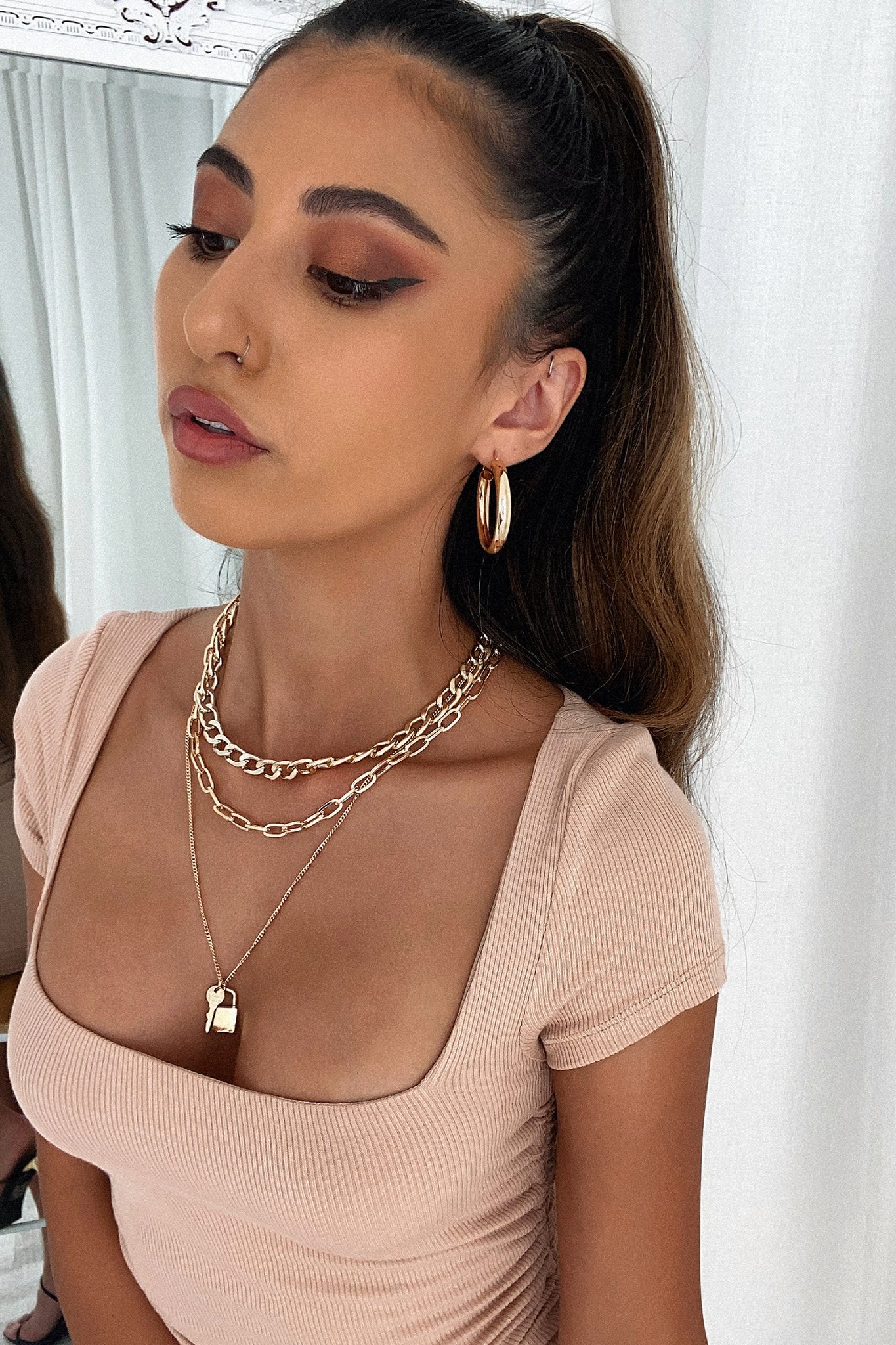 Fendi Hoop Earrings - Gold