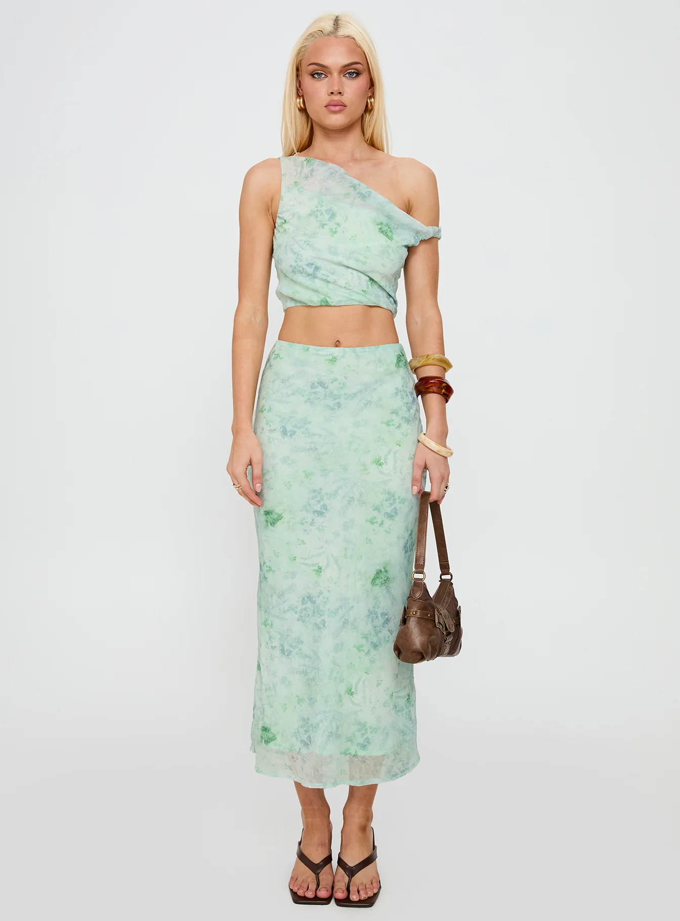 Devereaux One Shoulder Set Green