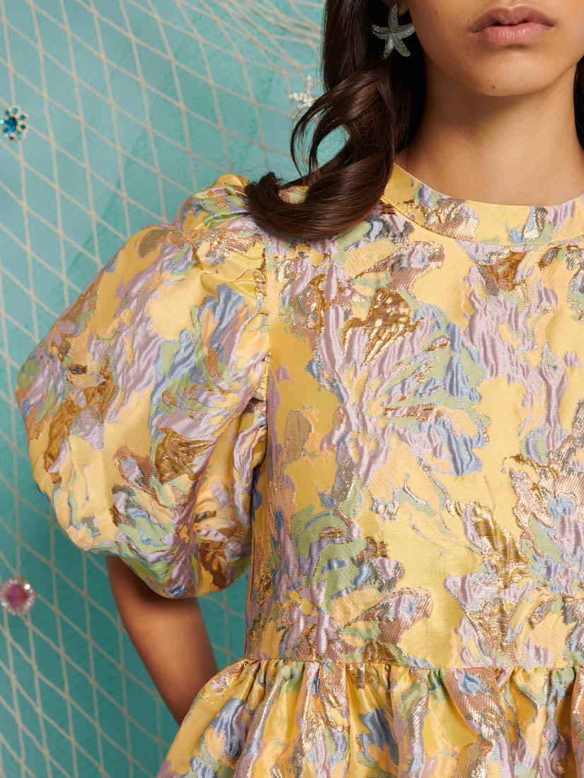 Meri Jacquard Mini Dress