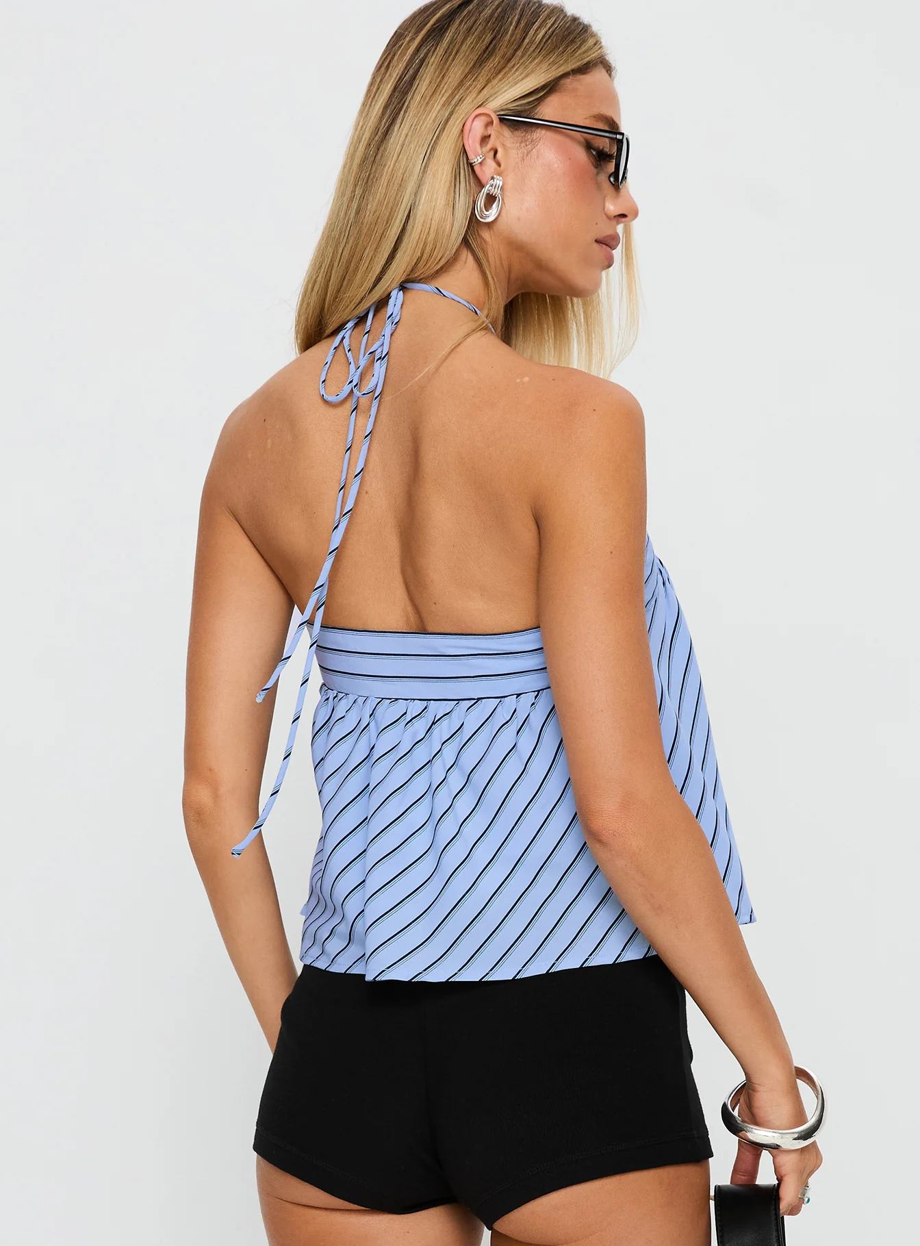 Moonlit Top Blue Stripe