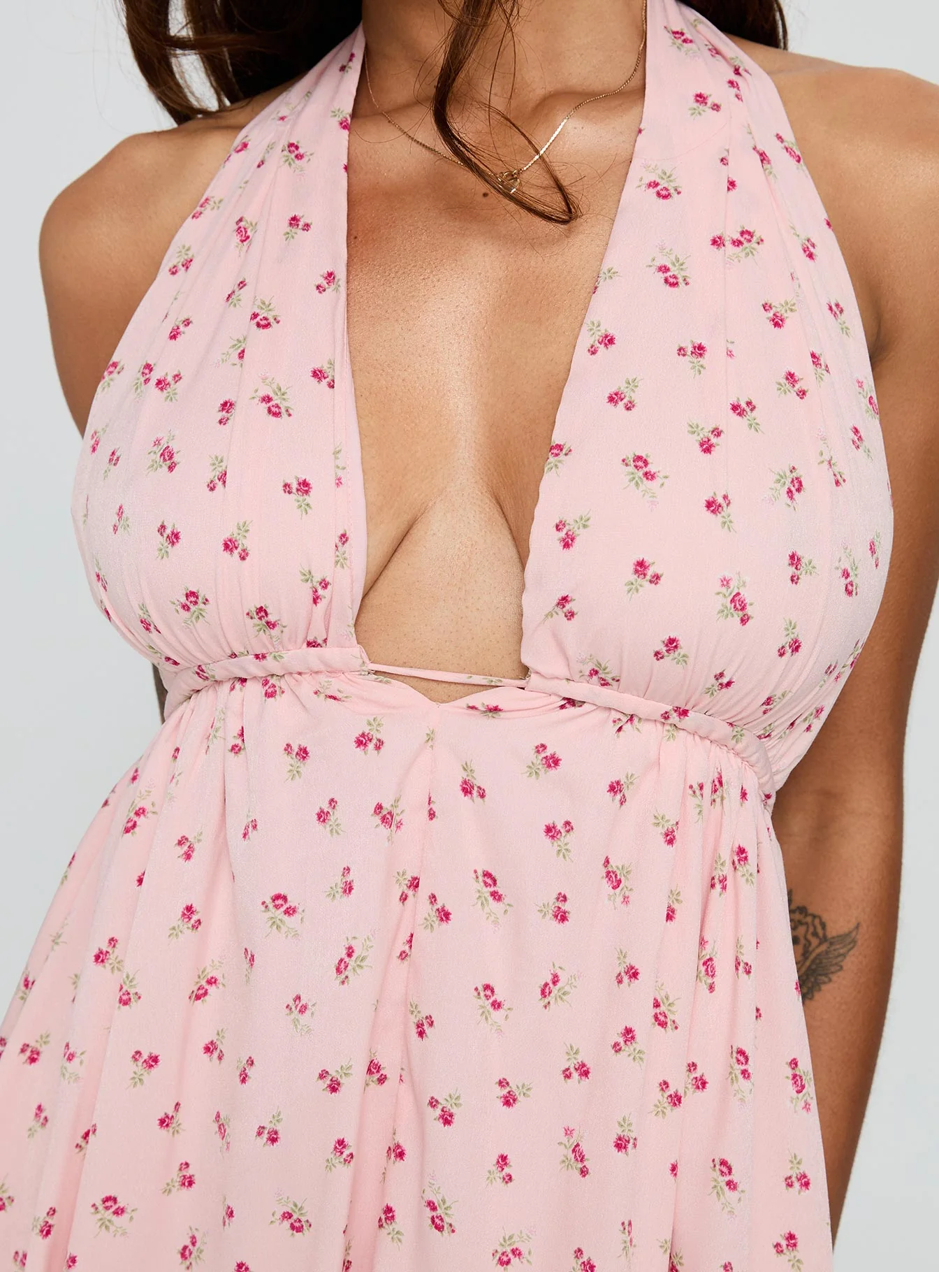 Saddler Mini Dress Pink Floral