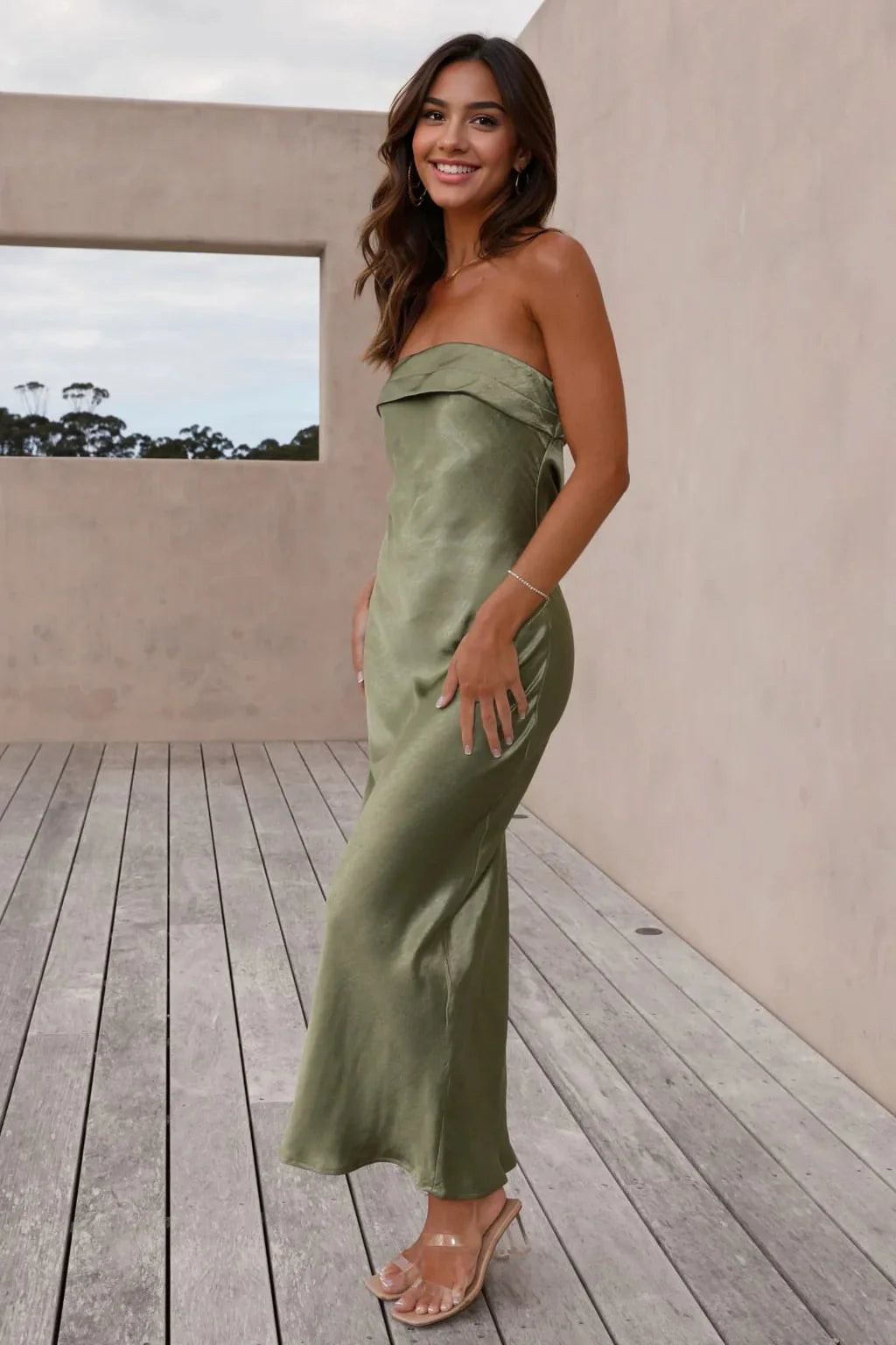Gisele Maxi Dress - Olive