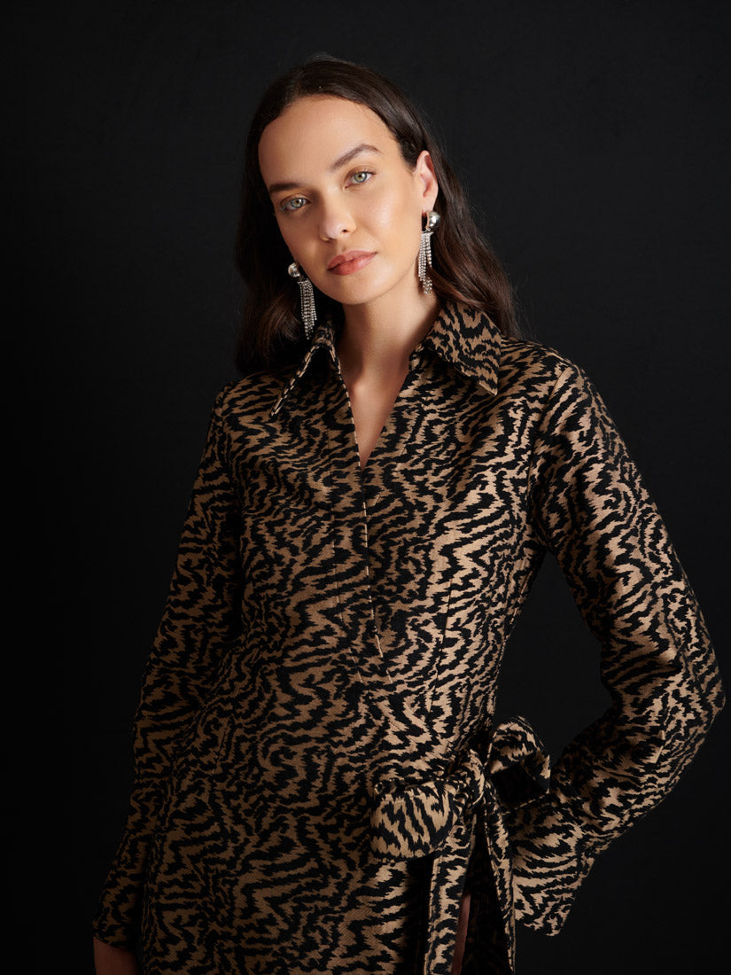 Phoebe Jacquard Mini Dress