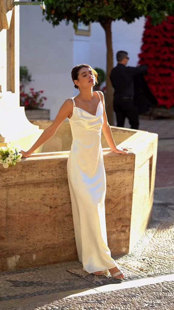 Charlize Cowl-Neck Dress