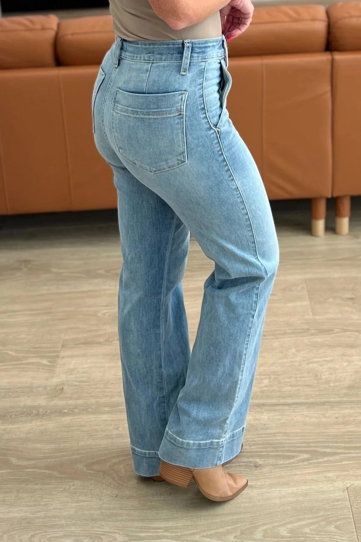Mid Rise Wide Leg Judy Blue Jeans