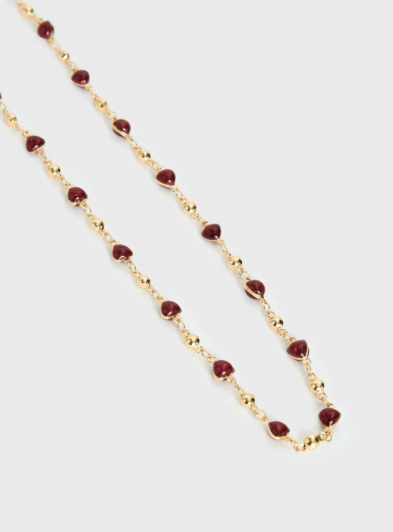 Daqiuri Necklace Gold / Red