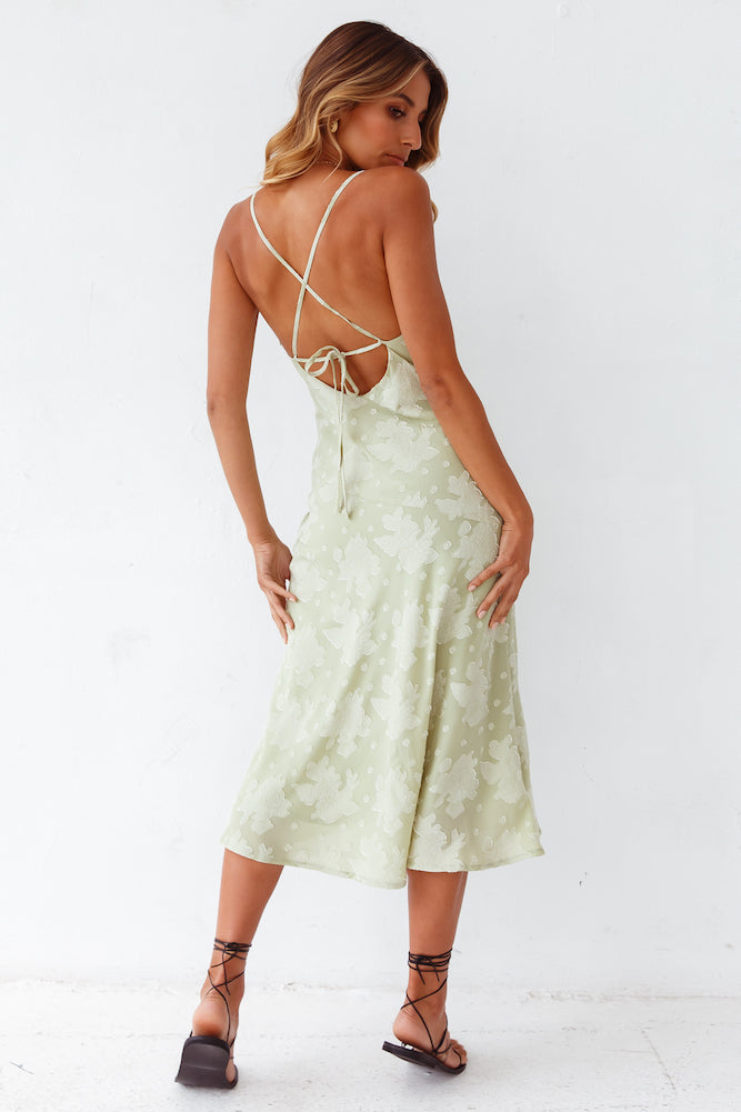 Leora Midi Dress Green
