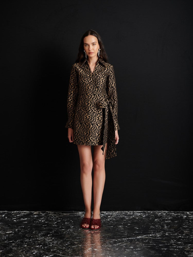 Phoebe Jacquard Mini Dress