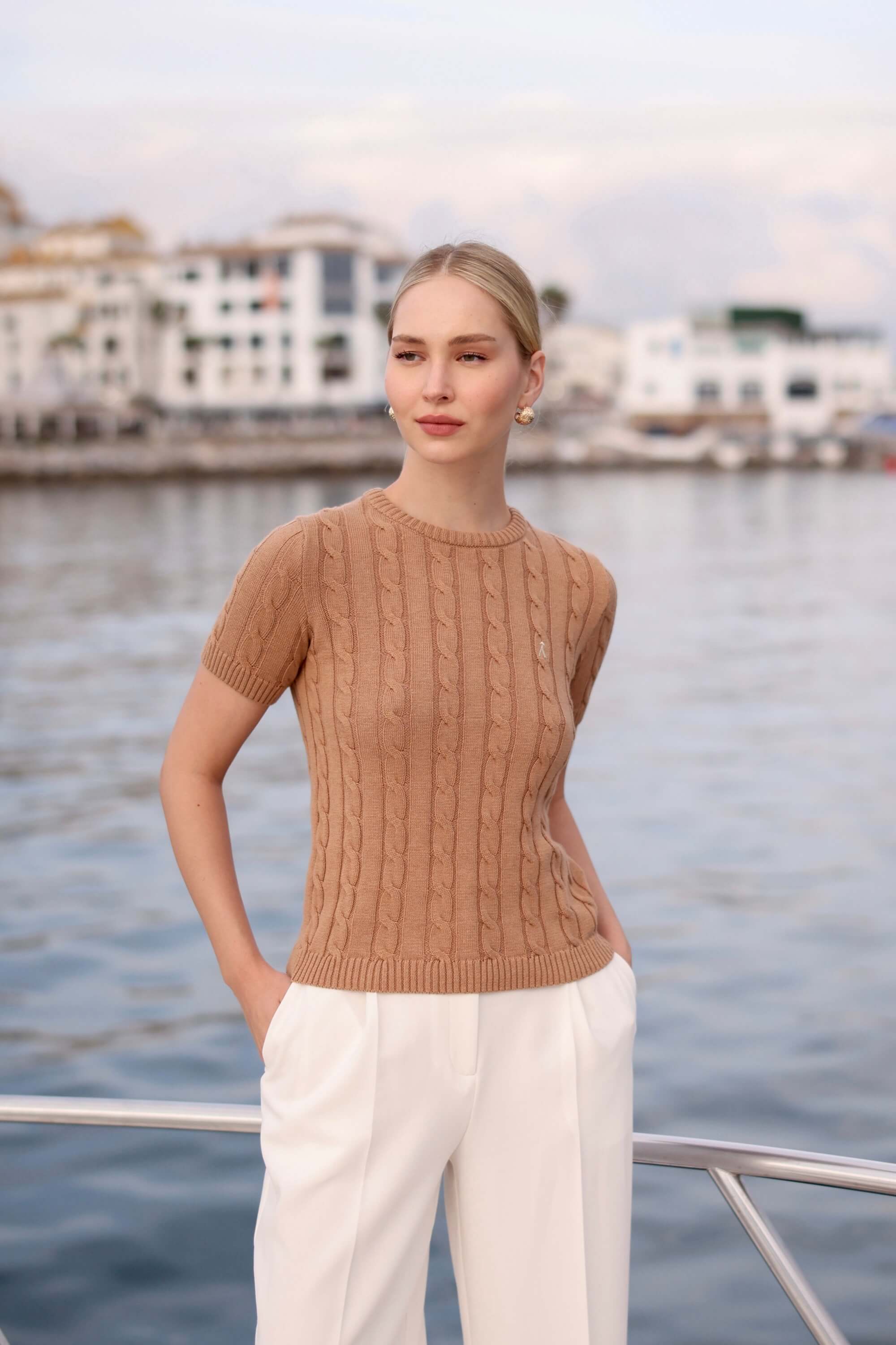 Tina Cable Knit Top