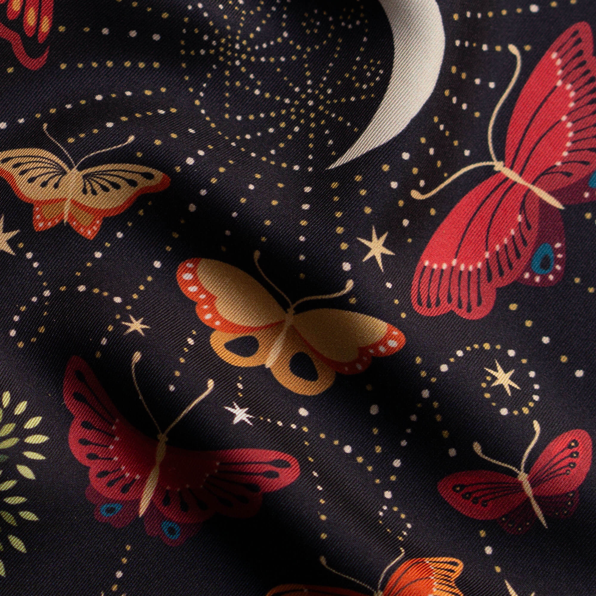 The Moon Butterfly Silk Bandana Scarf