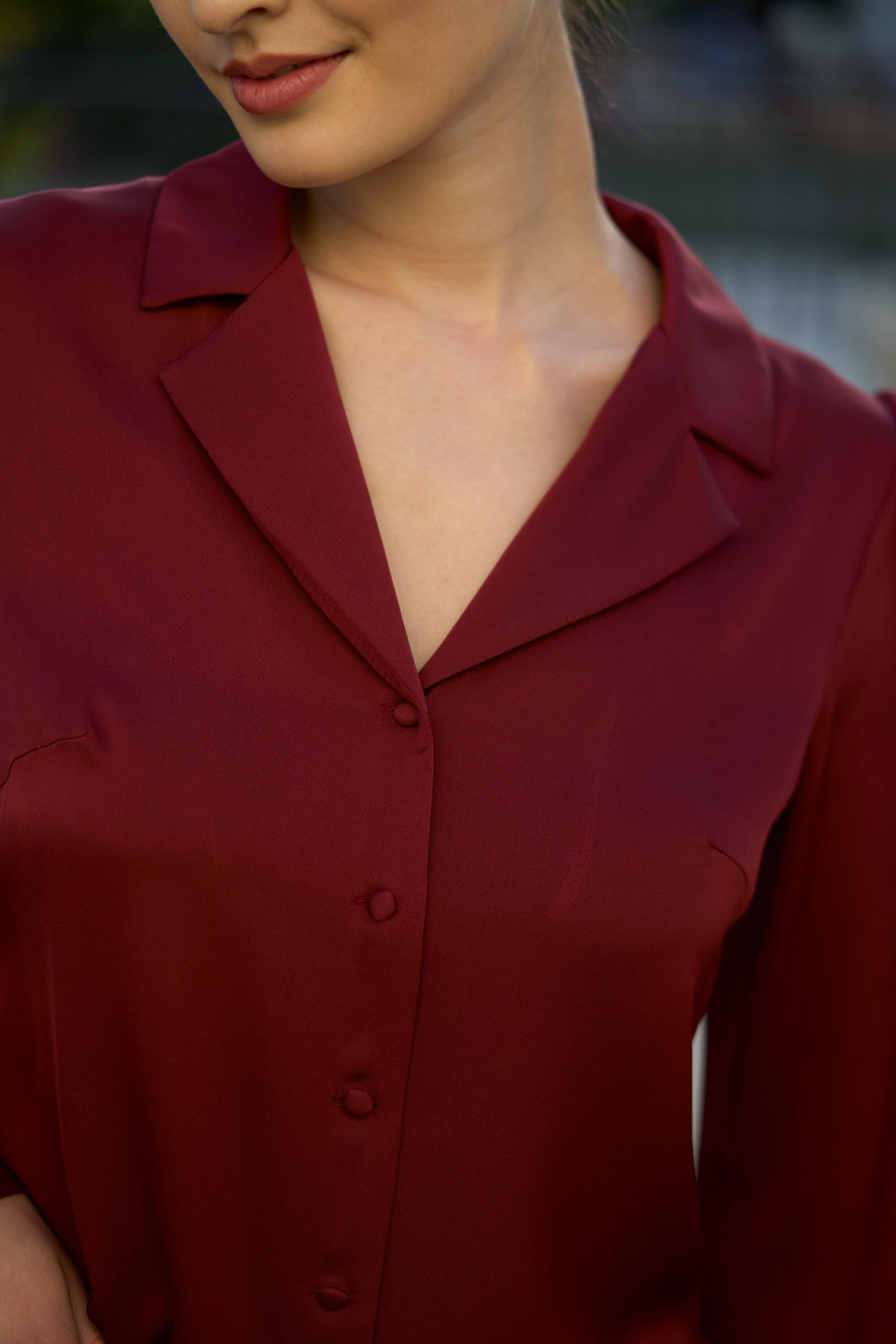 Asya Stretch Silk Blouse