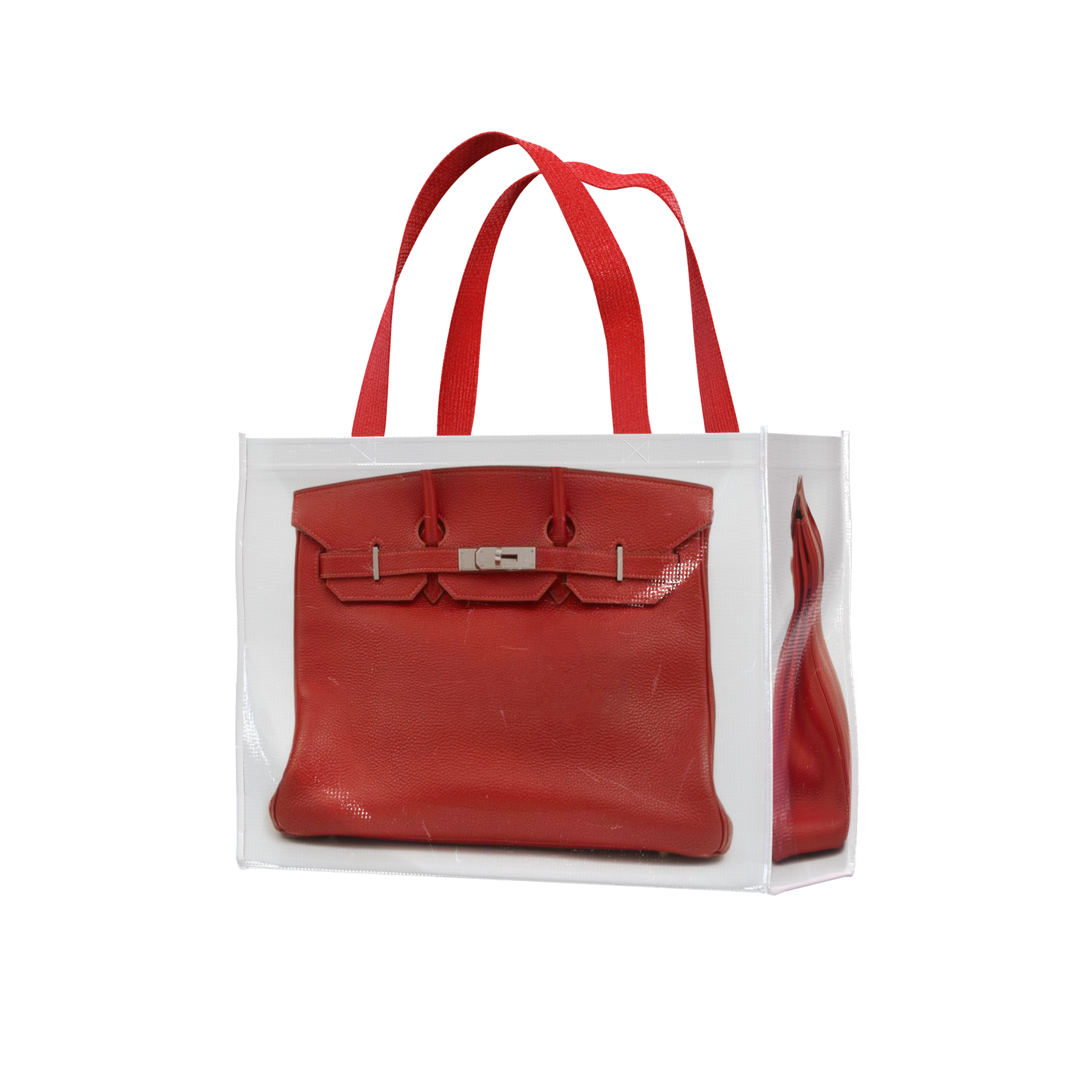 GroceryBags Creative Parody Platinum Bag Print Woven Bag Fire OverThe Net Birkin Fitness Casual Bag