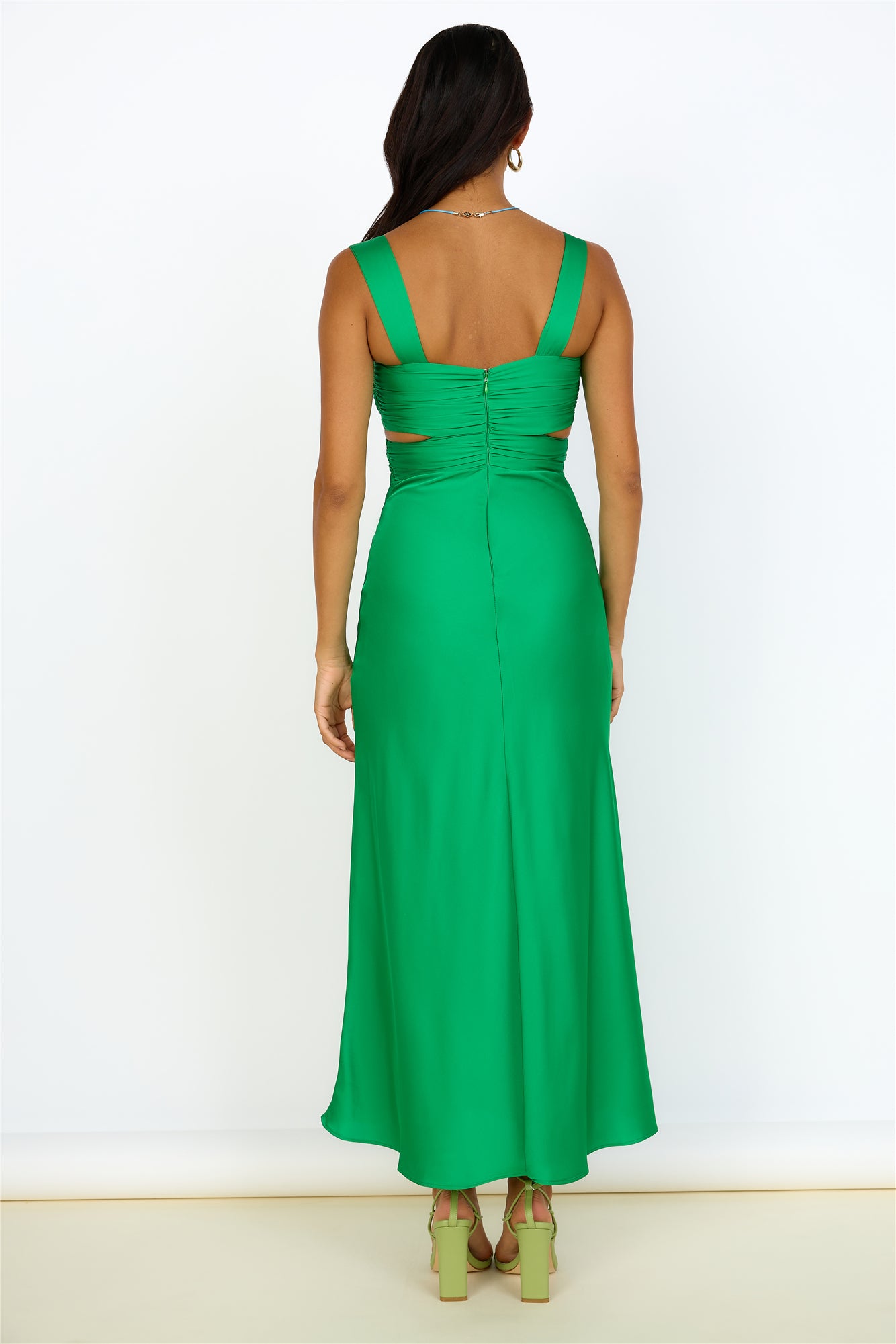 Ivy Grows Maxi Dress Green