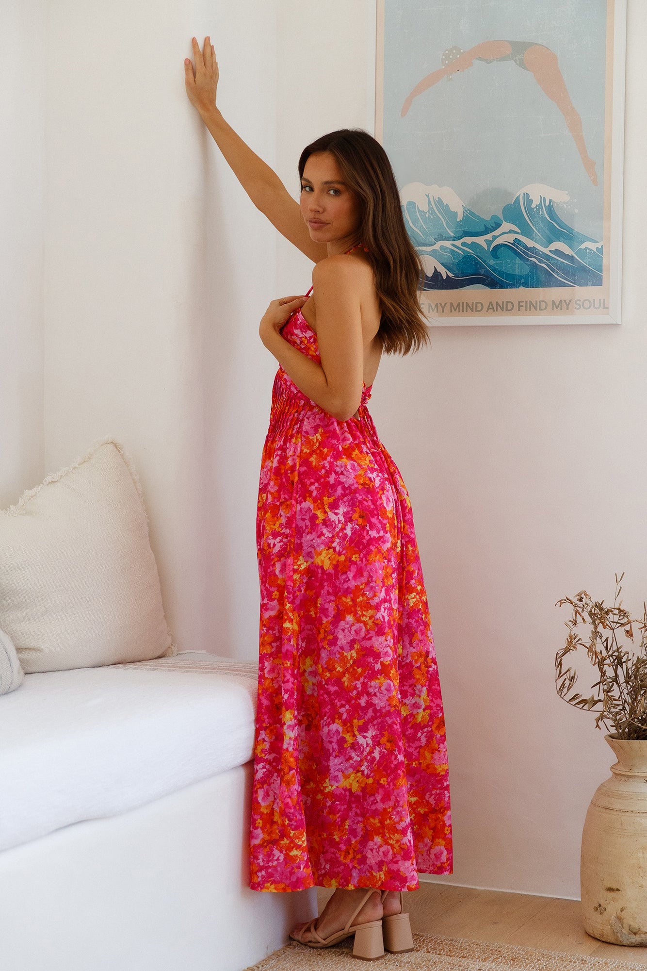 Cross My Heart Maxi Dress Pink