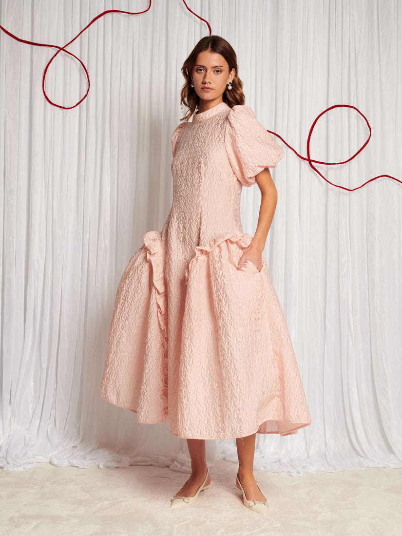 Swift Jacquard Midi Dress