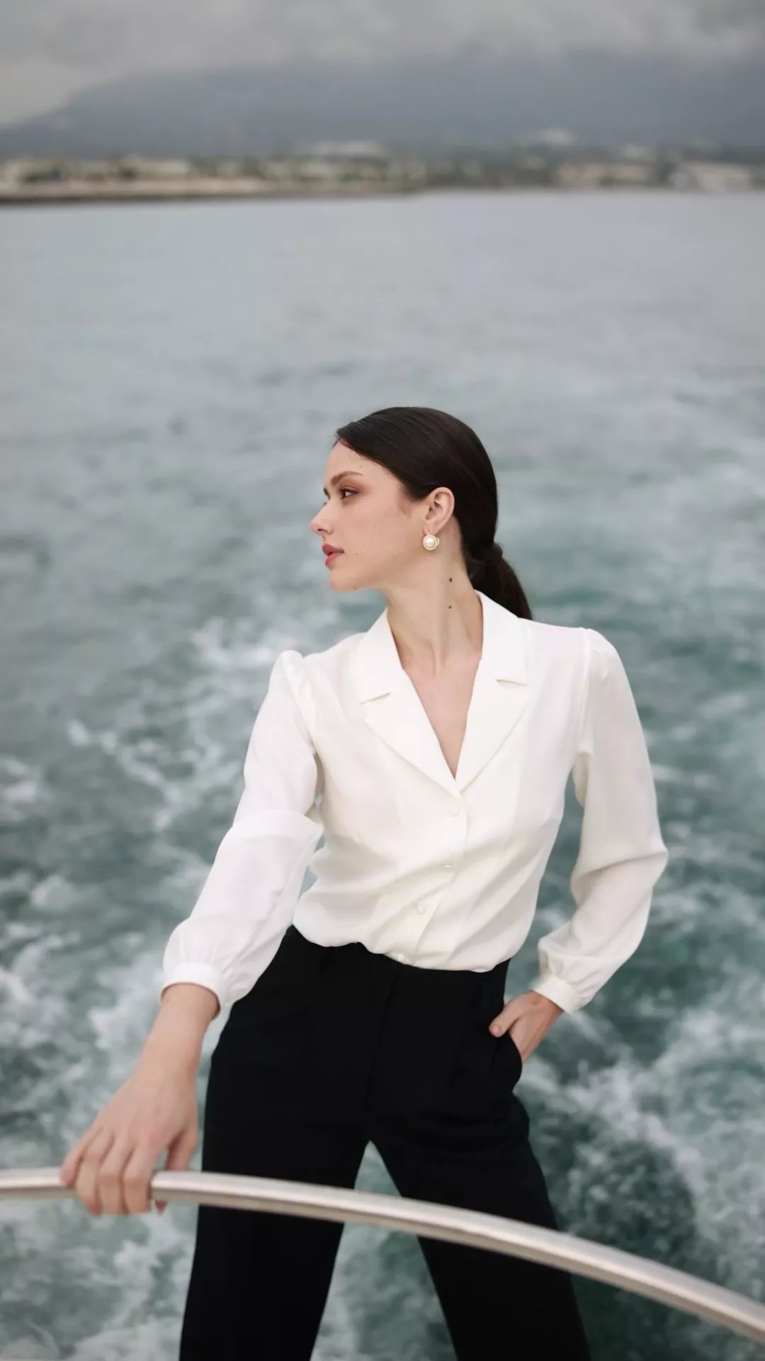 Asya Stretch Silk Blouse