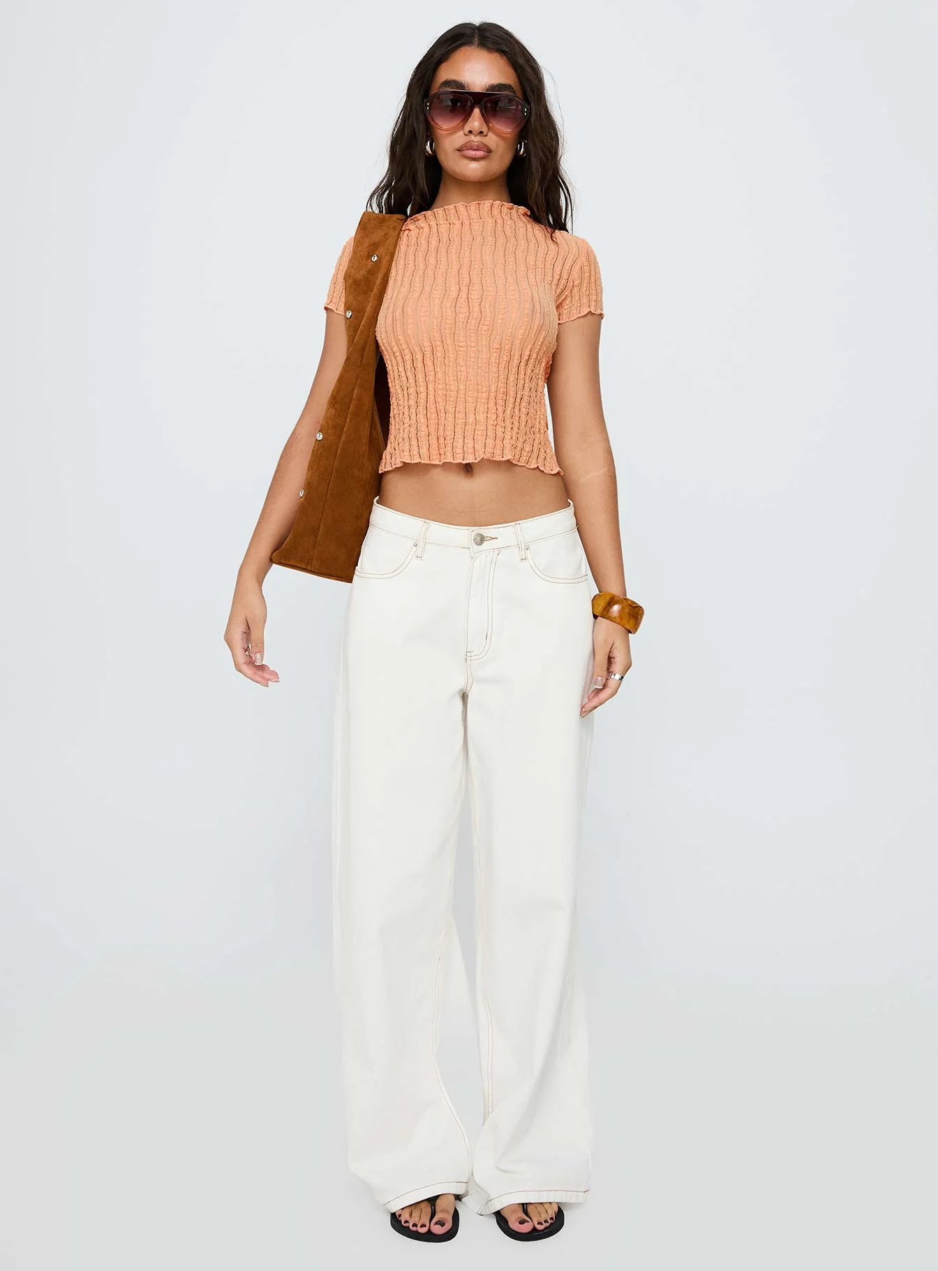 Padra Short Sleeve Top Orange