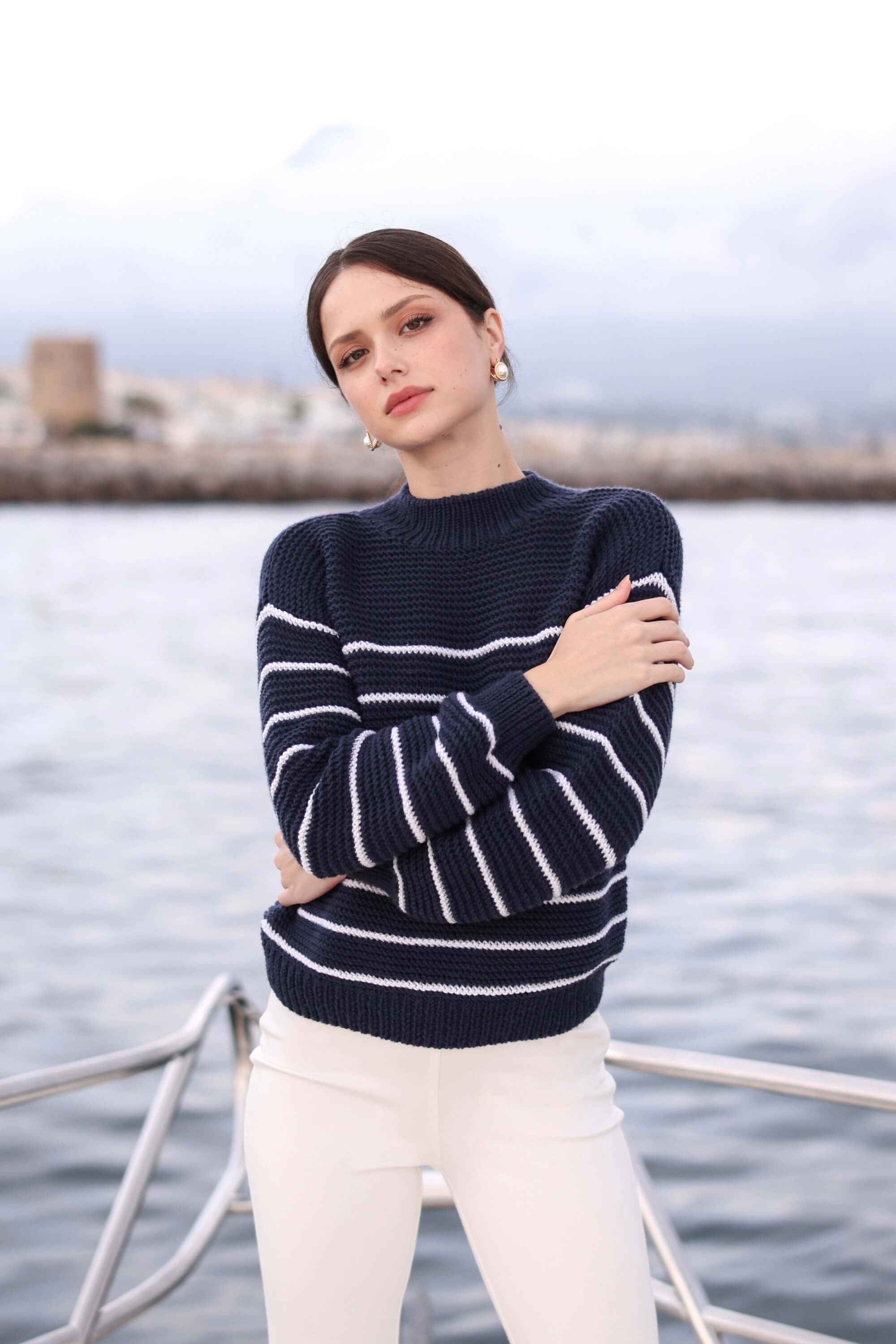 Marine Merino Wool Sweater