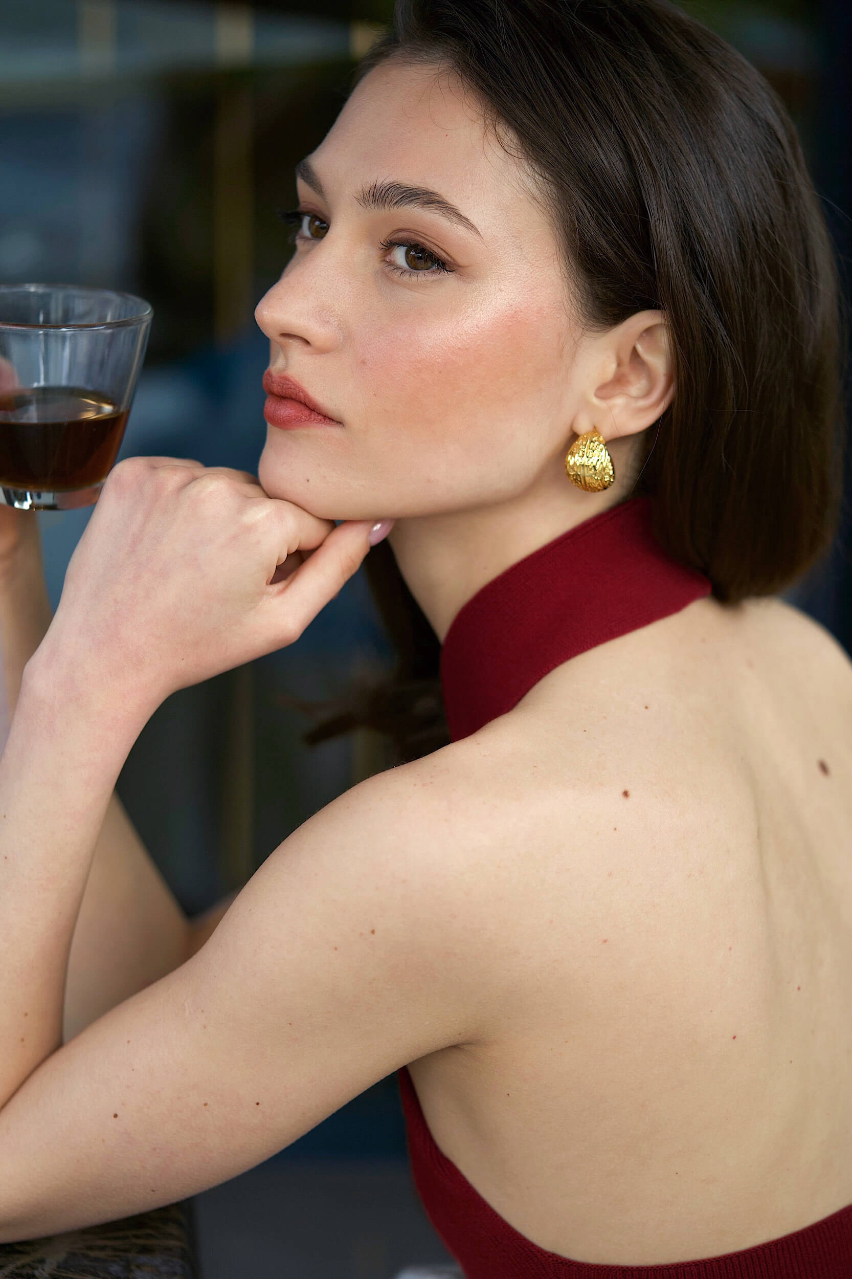 Amanda Halter Knit Top