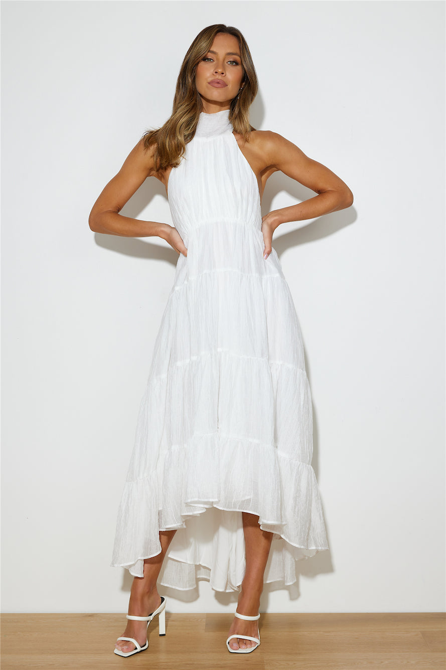 Entrance Is Yours Maxi Dress White
