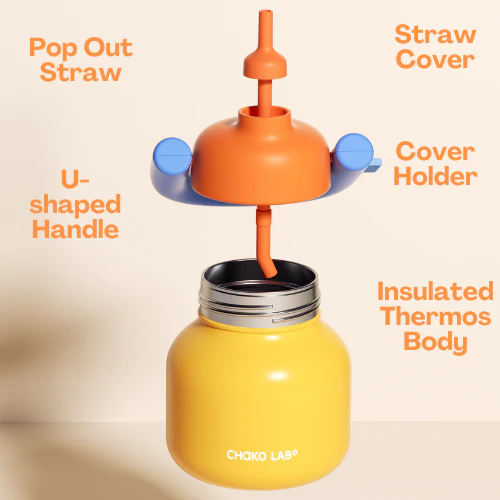 Lin Lin Thermos in Lemon