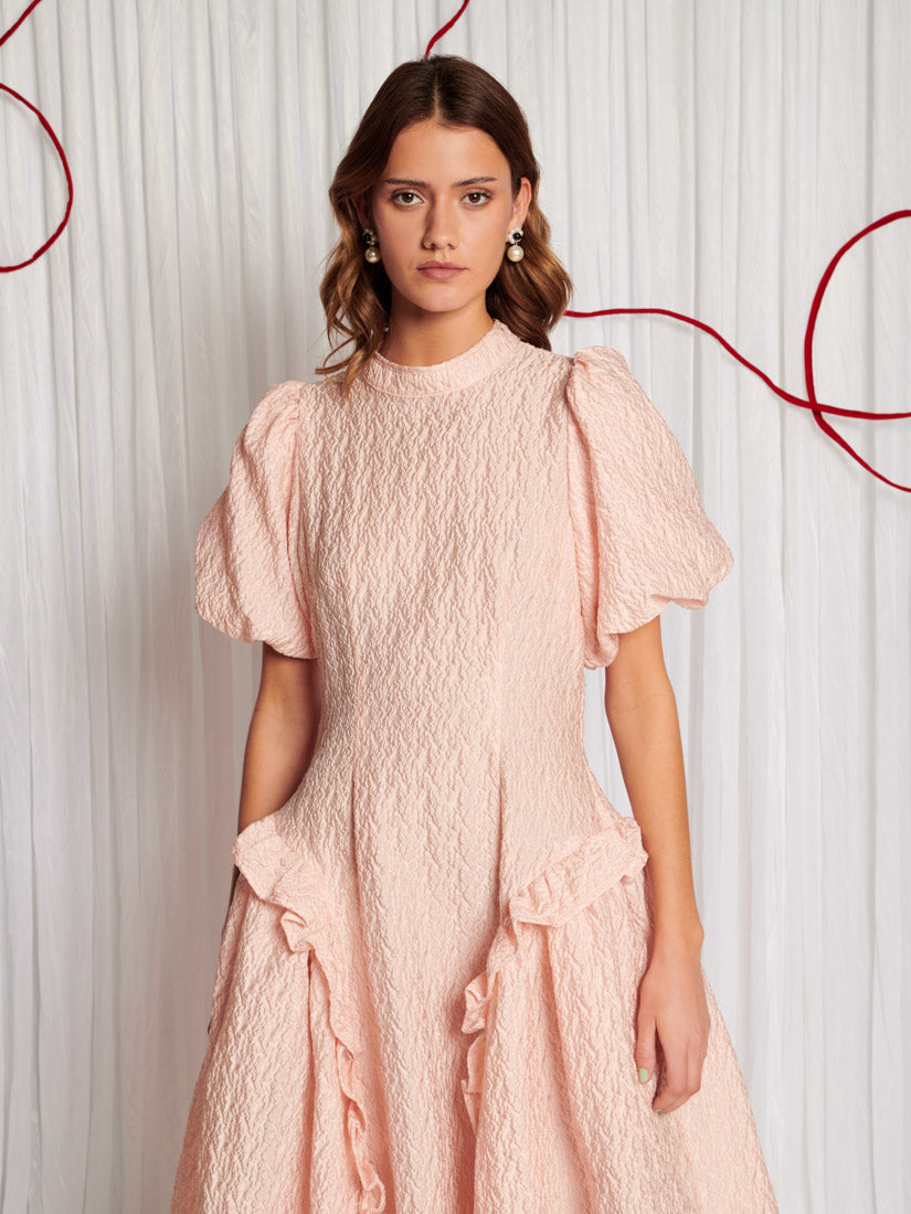 Swift Jacquard Midi Dress