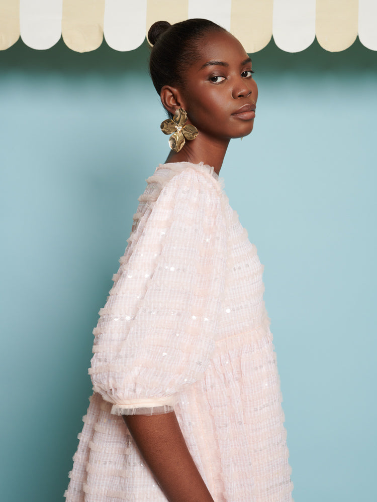 Rhubarb Sequin Mini Dress