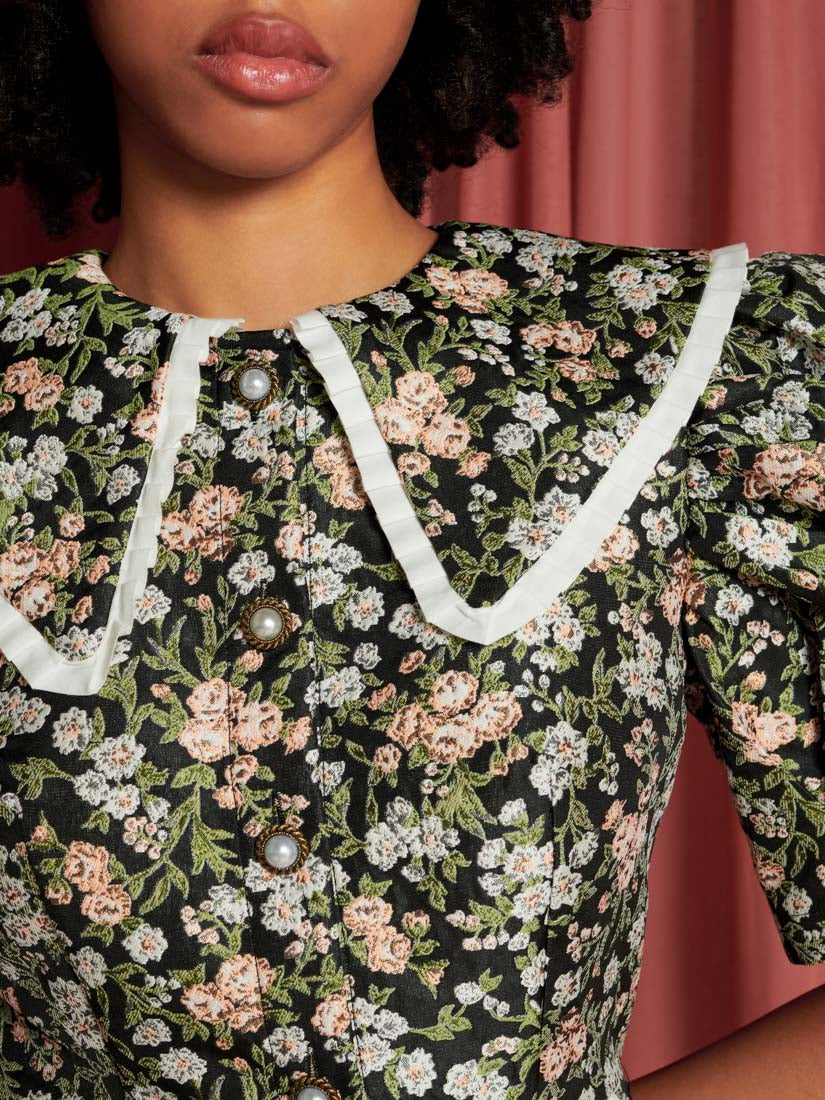 Graces Jacquard Mini Dress