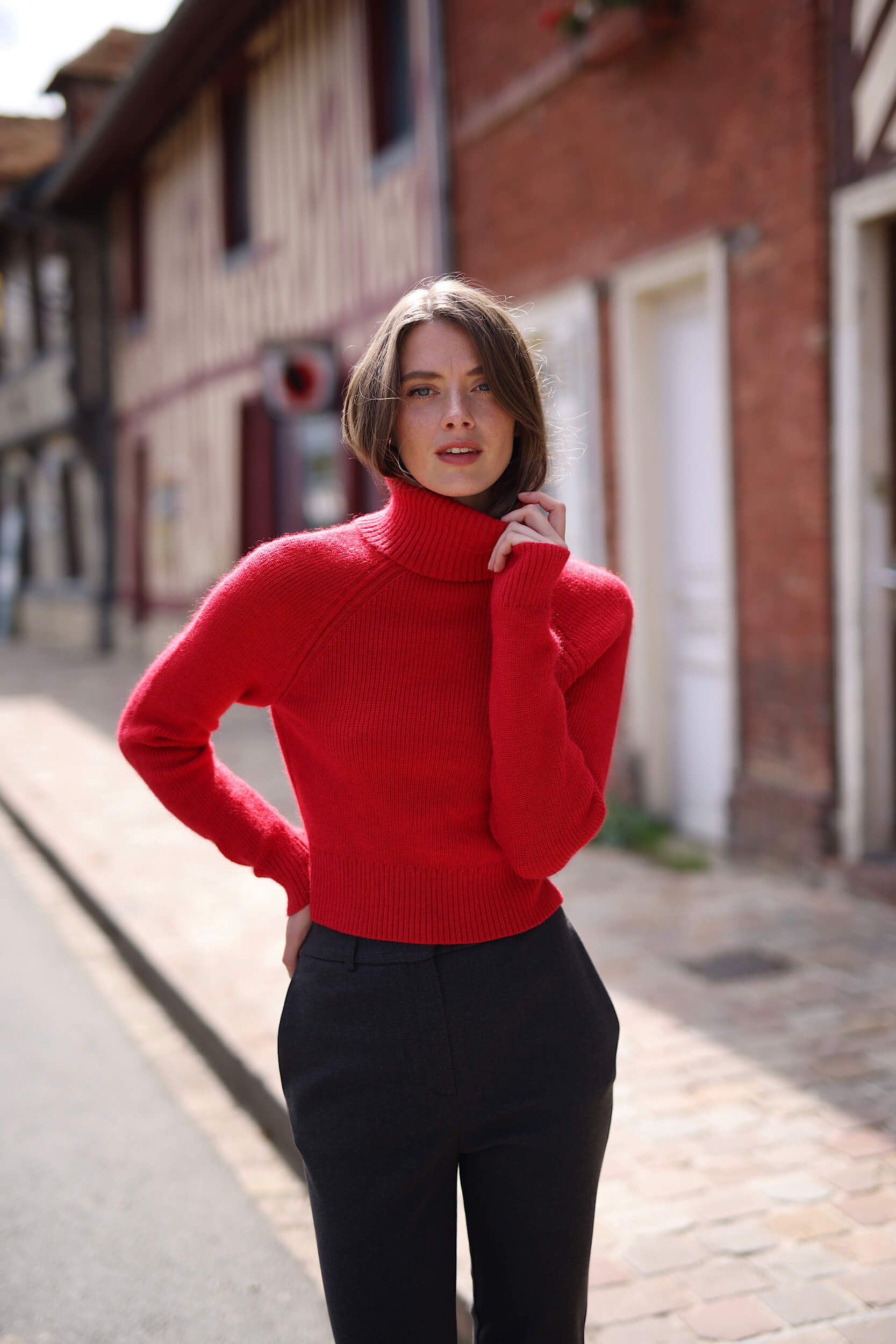 Naomi Mohair Roll-Neck Sweater