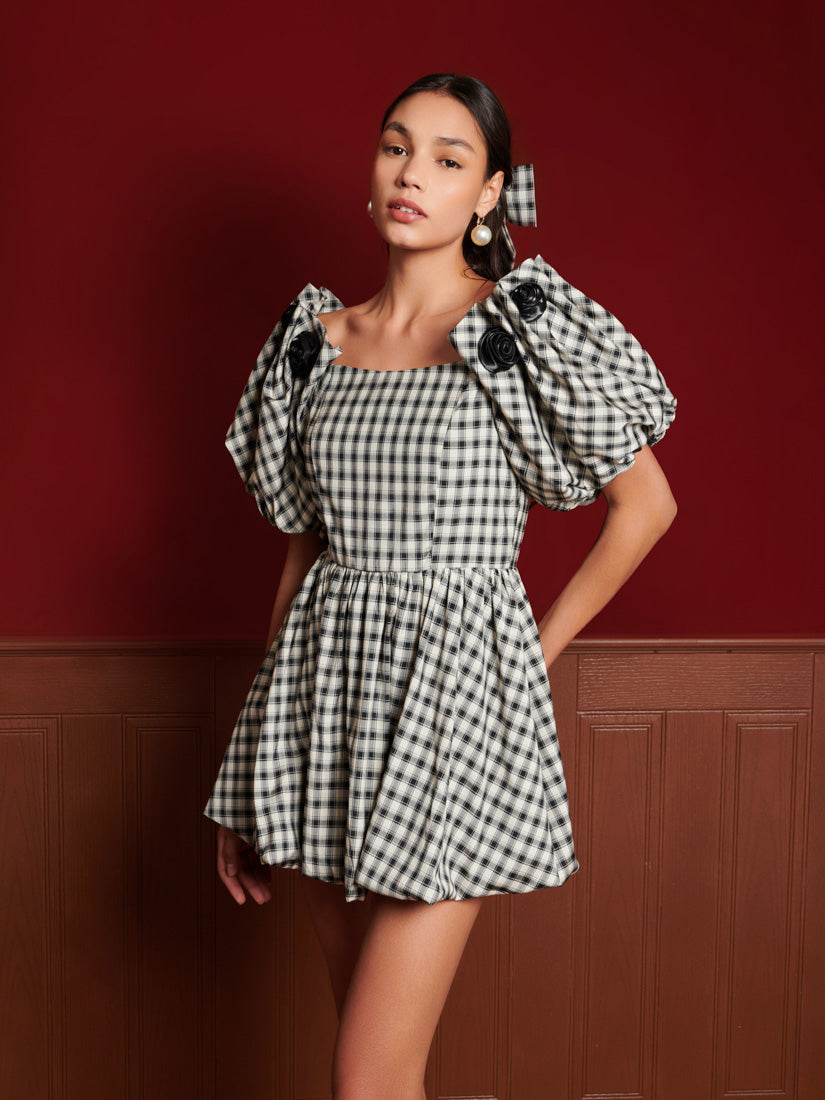 Thelma Check Mini Dress