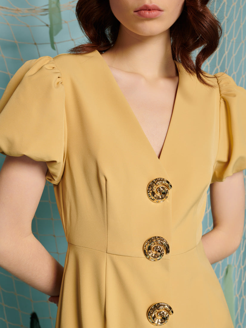 Sandy Swirl Midi Dress