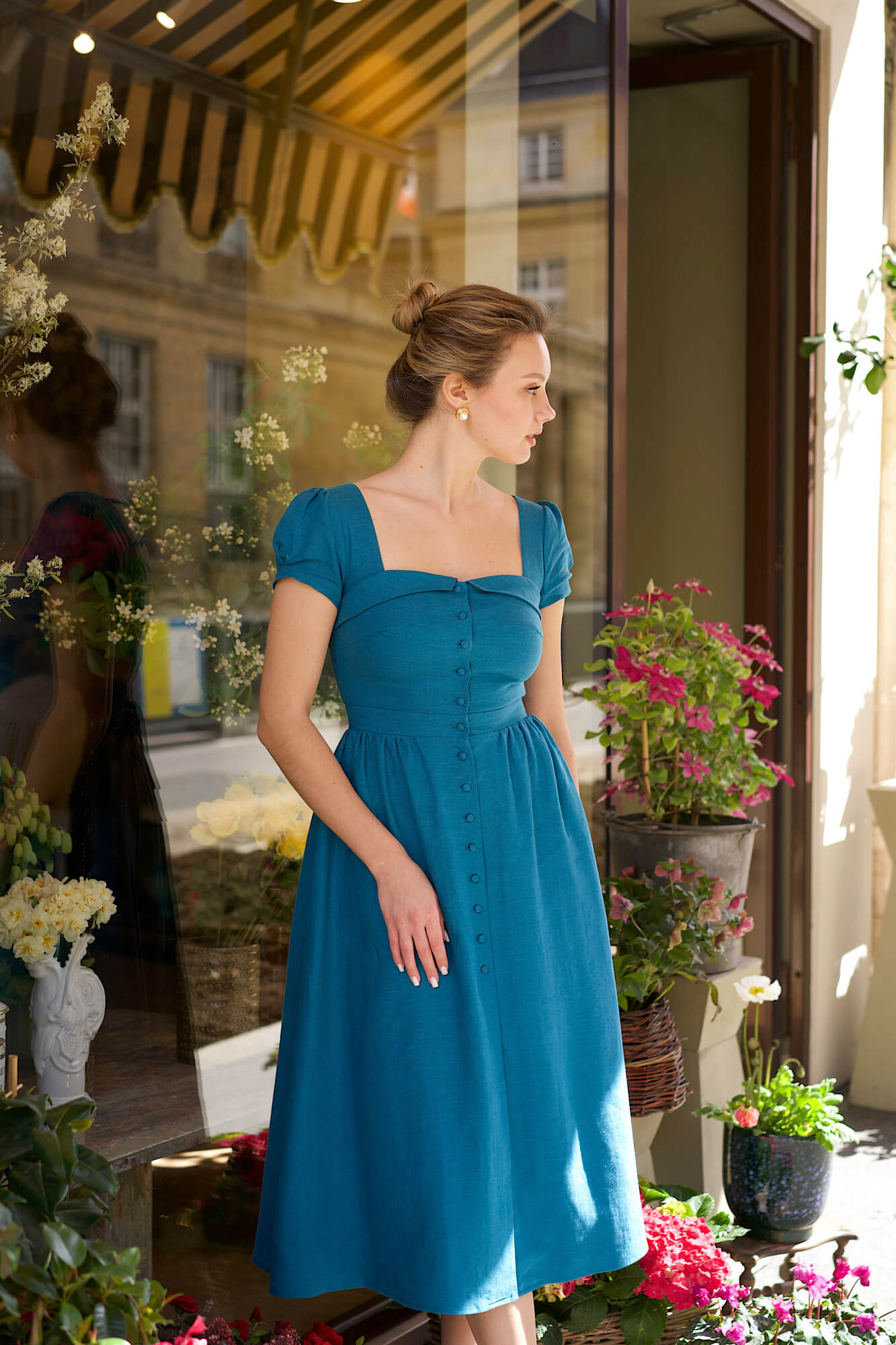 Estelle Button Down Dress